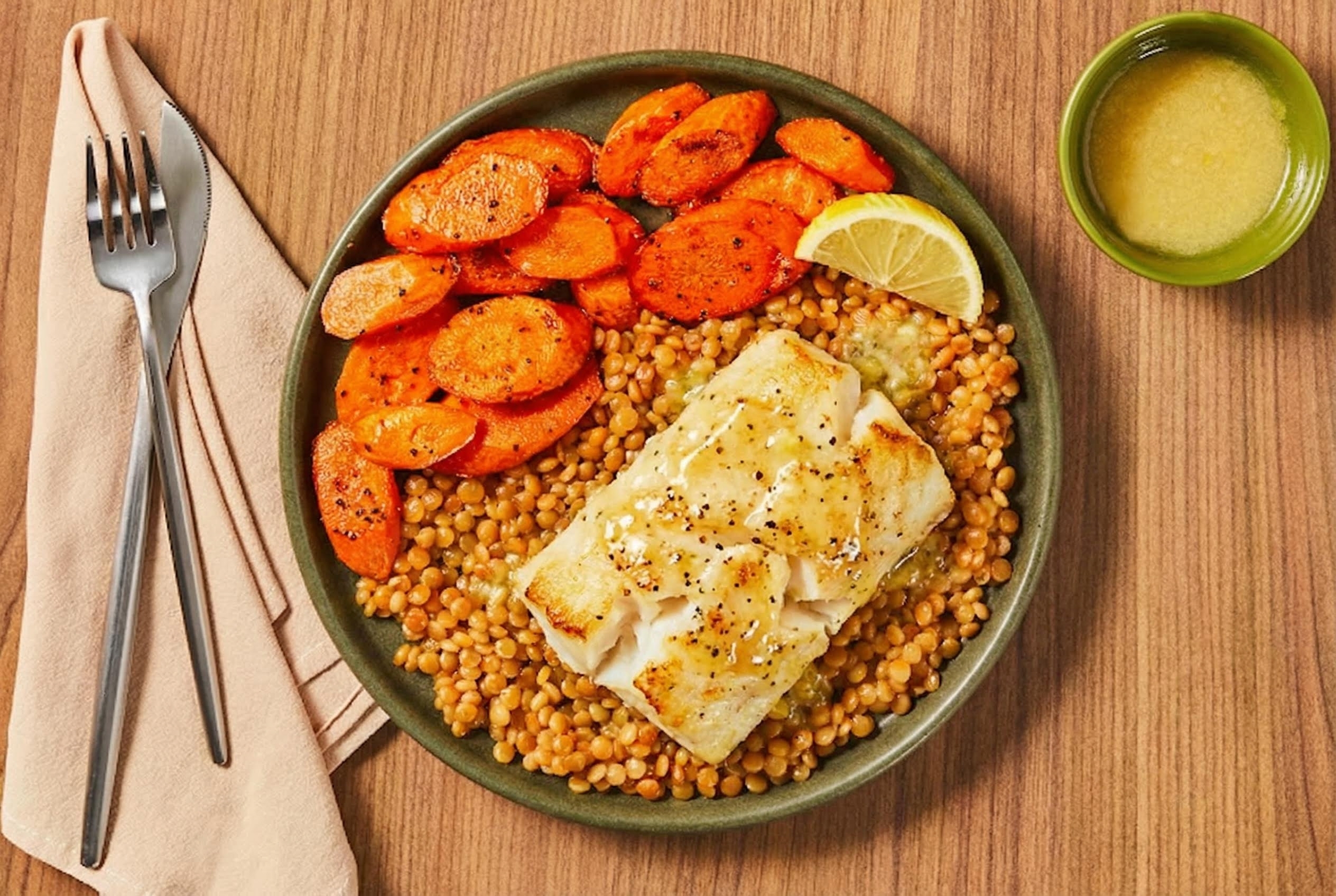Seared Icelandic Cod & Lemon-Dijon Sauce