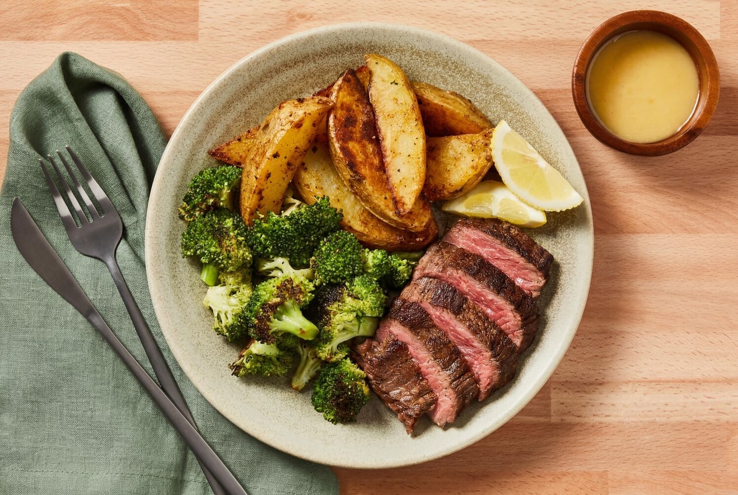 Panko-Crusted Rib-Eye Schnitzel