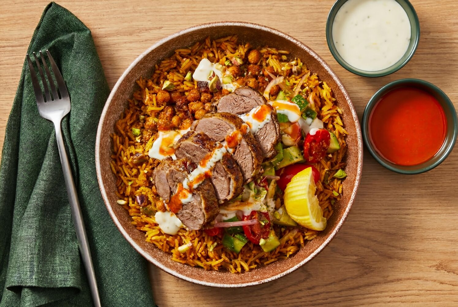 Shawarma-Spiced Lamb Chops & Chickpeas