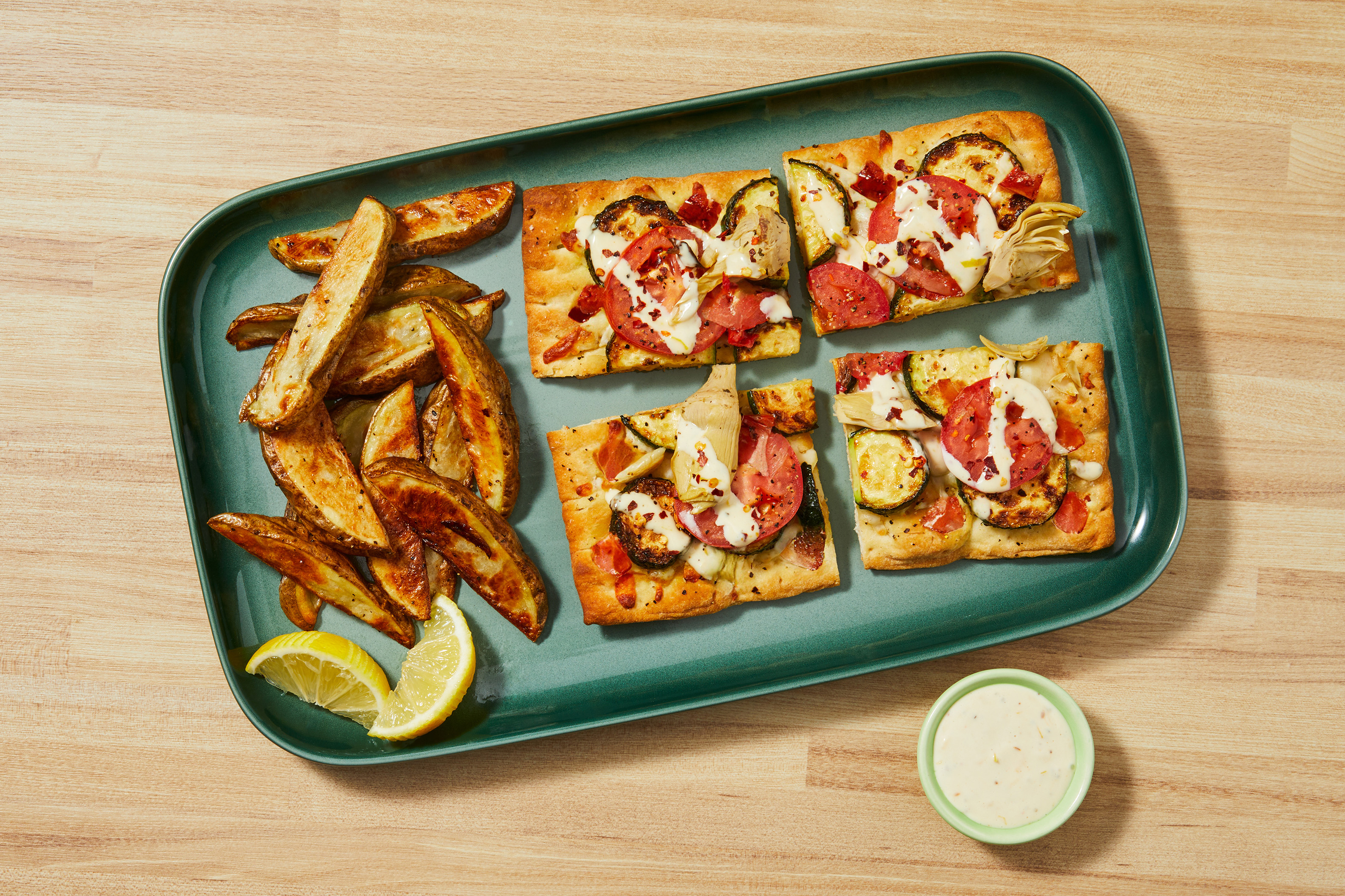 Artichoke & Asparagus Flatbreads