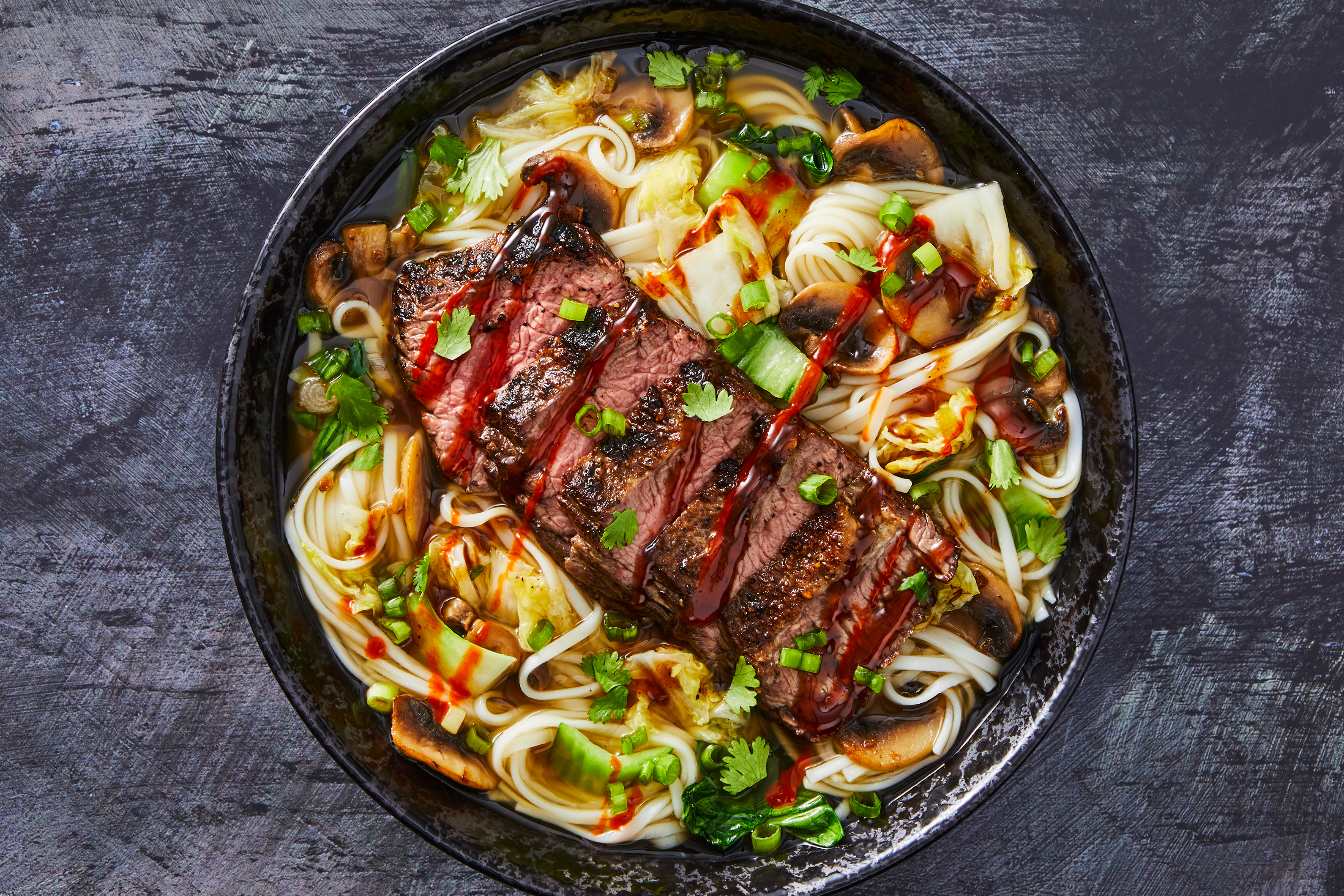 Vietnamese Pho-Style Sirloin Steak Noodle Soup
