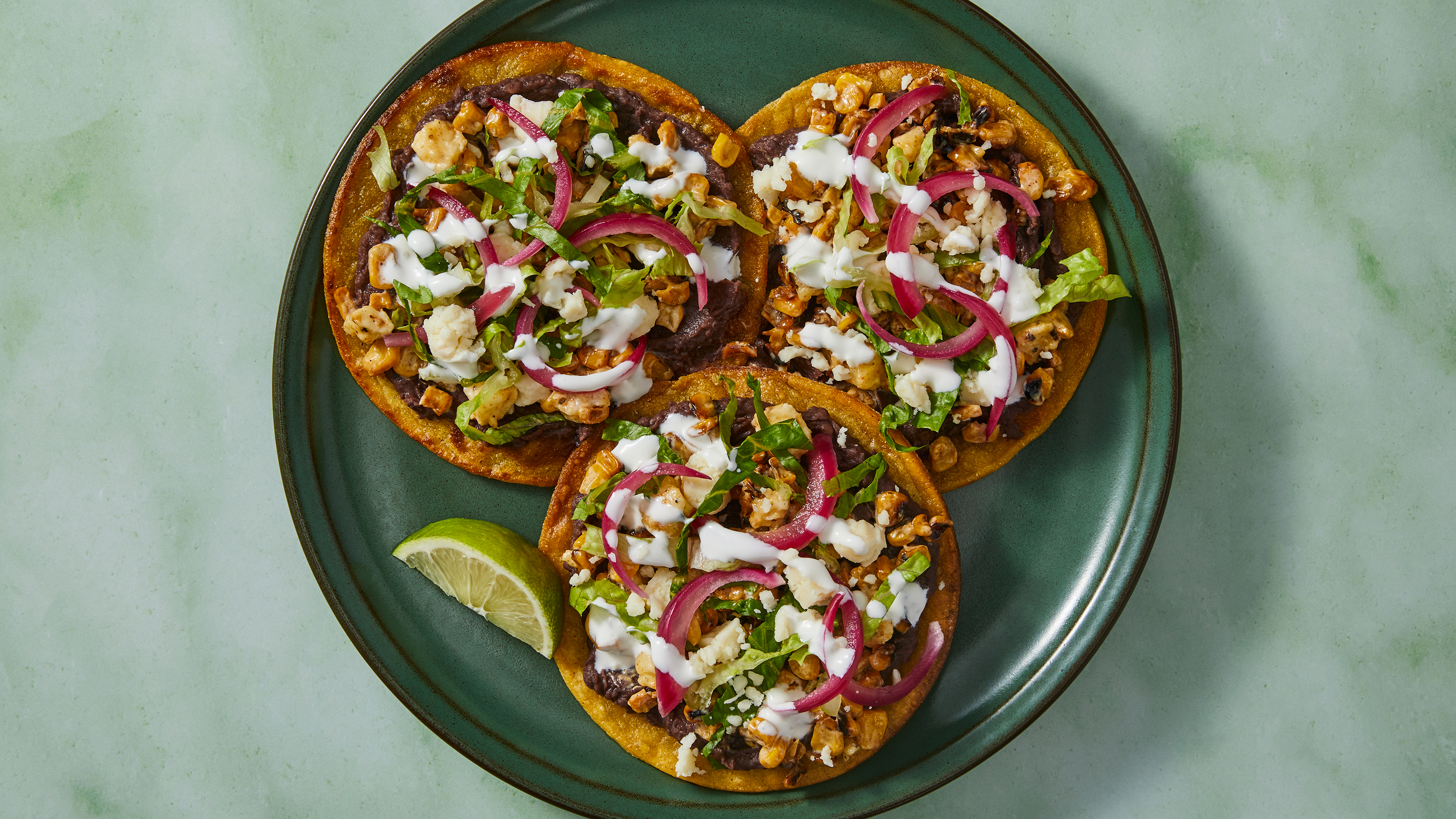 Loaded Chicken & Corn Esquites Tostadas