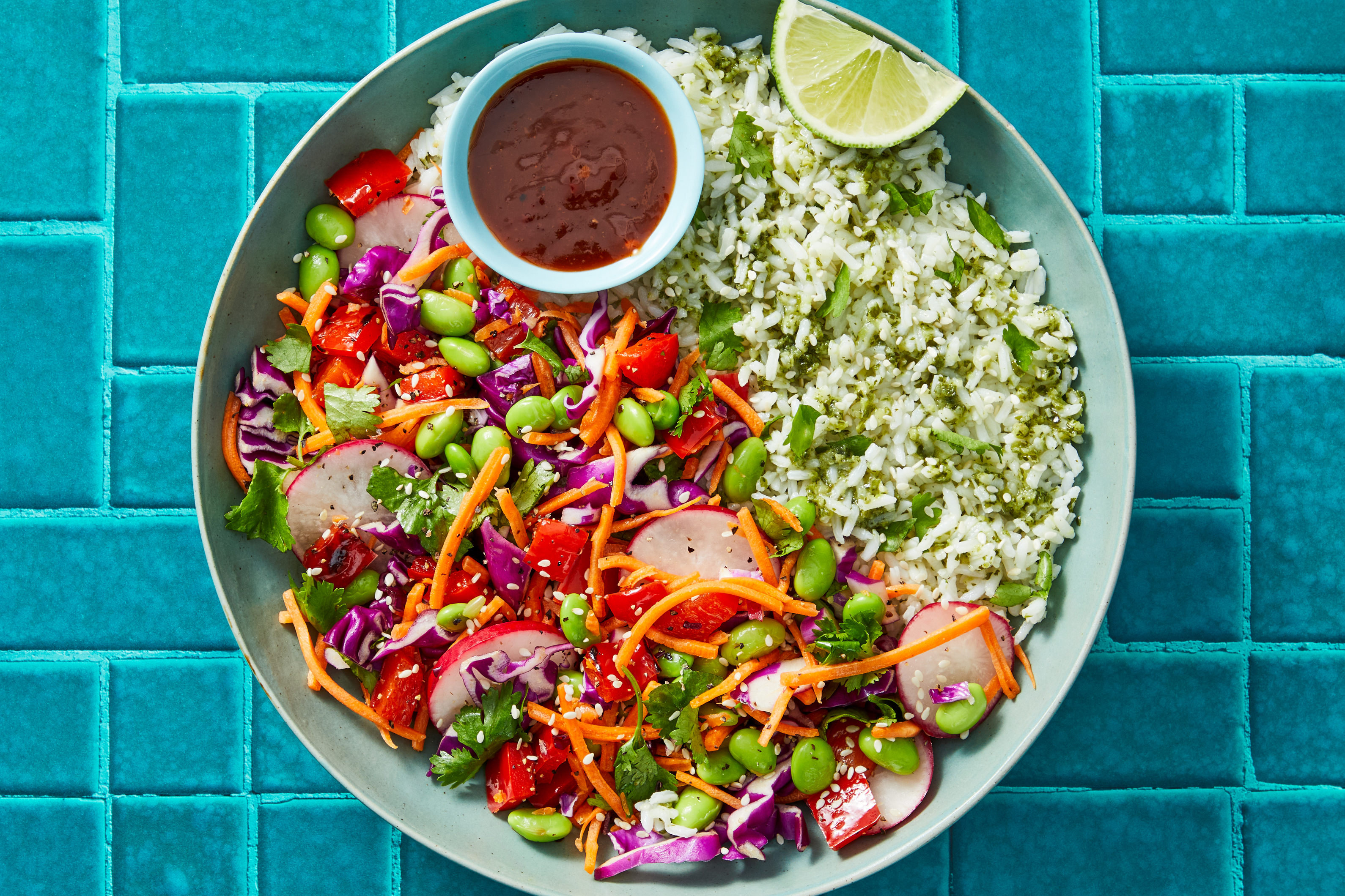 Spicy Thai Veggie, Chicken & Rice Bowls