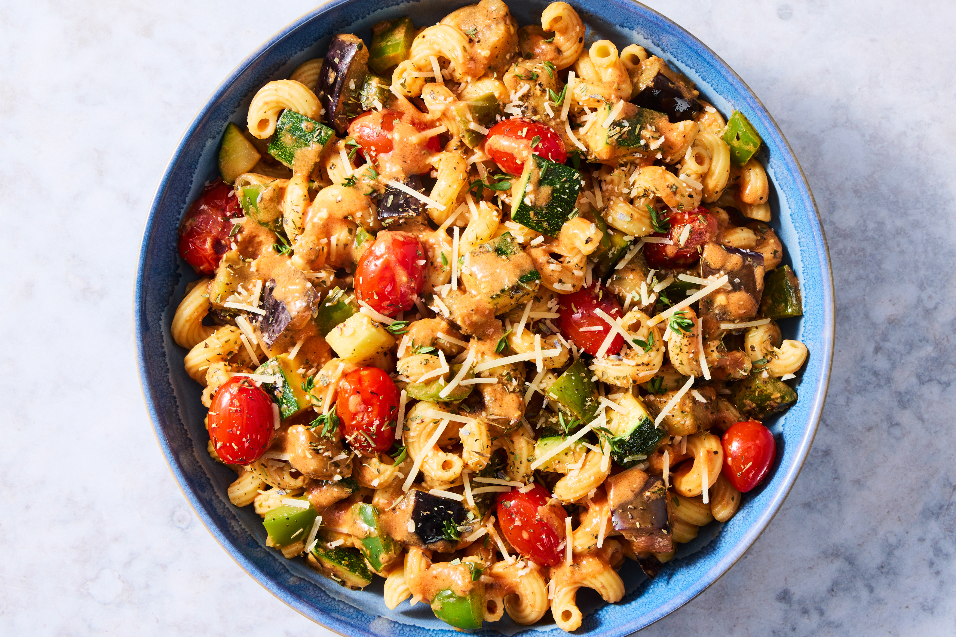 Tomato & Eggplant Ratatouille Pasta