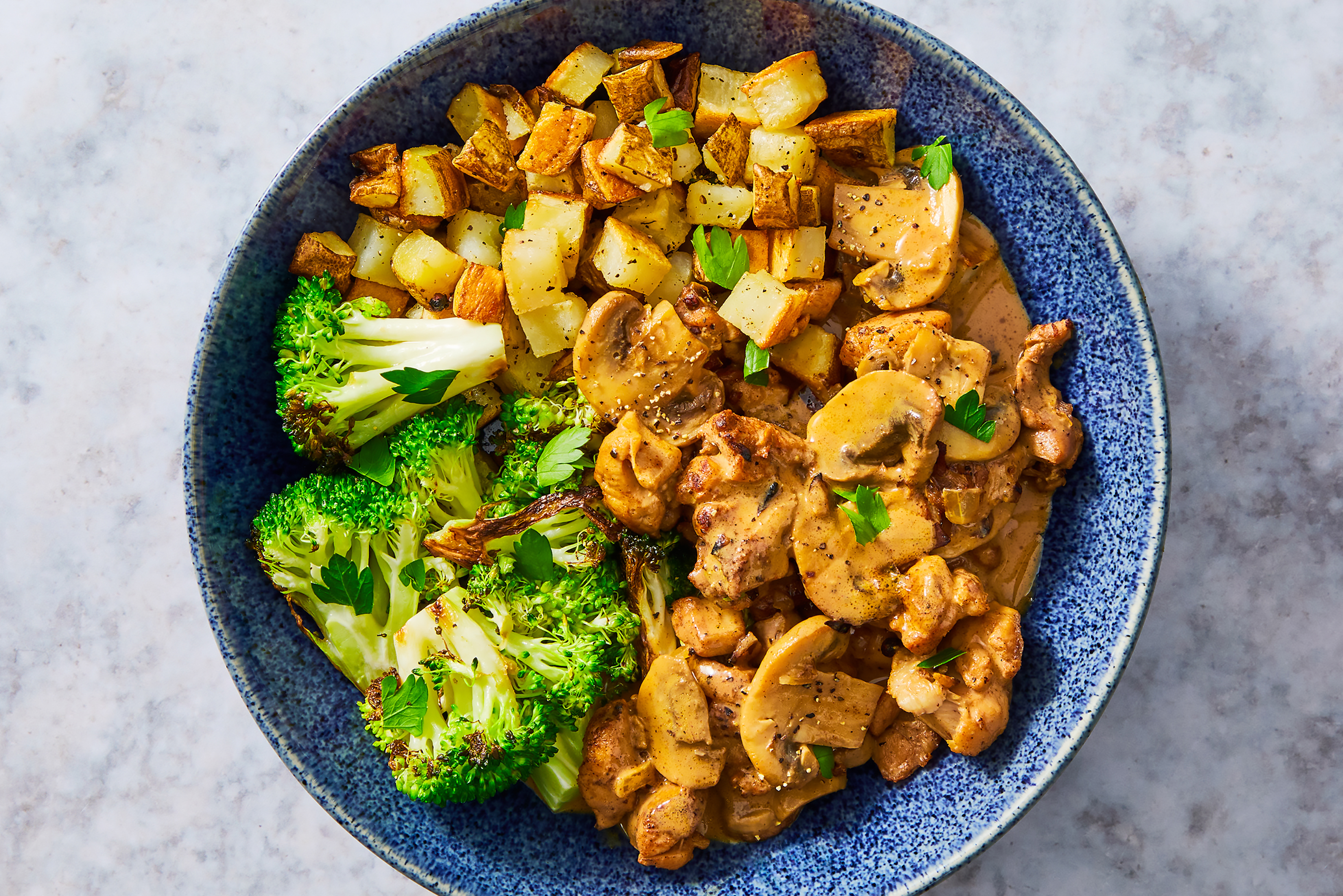 Hunter’s Chicken with Creamy Mushroom Sauce