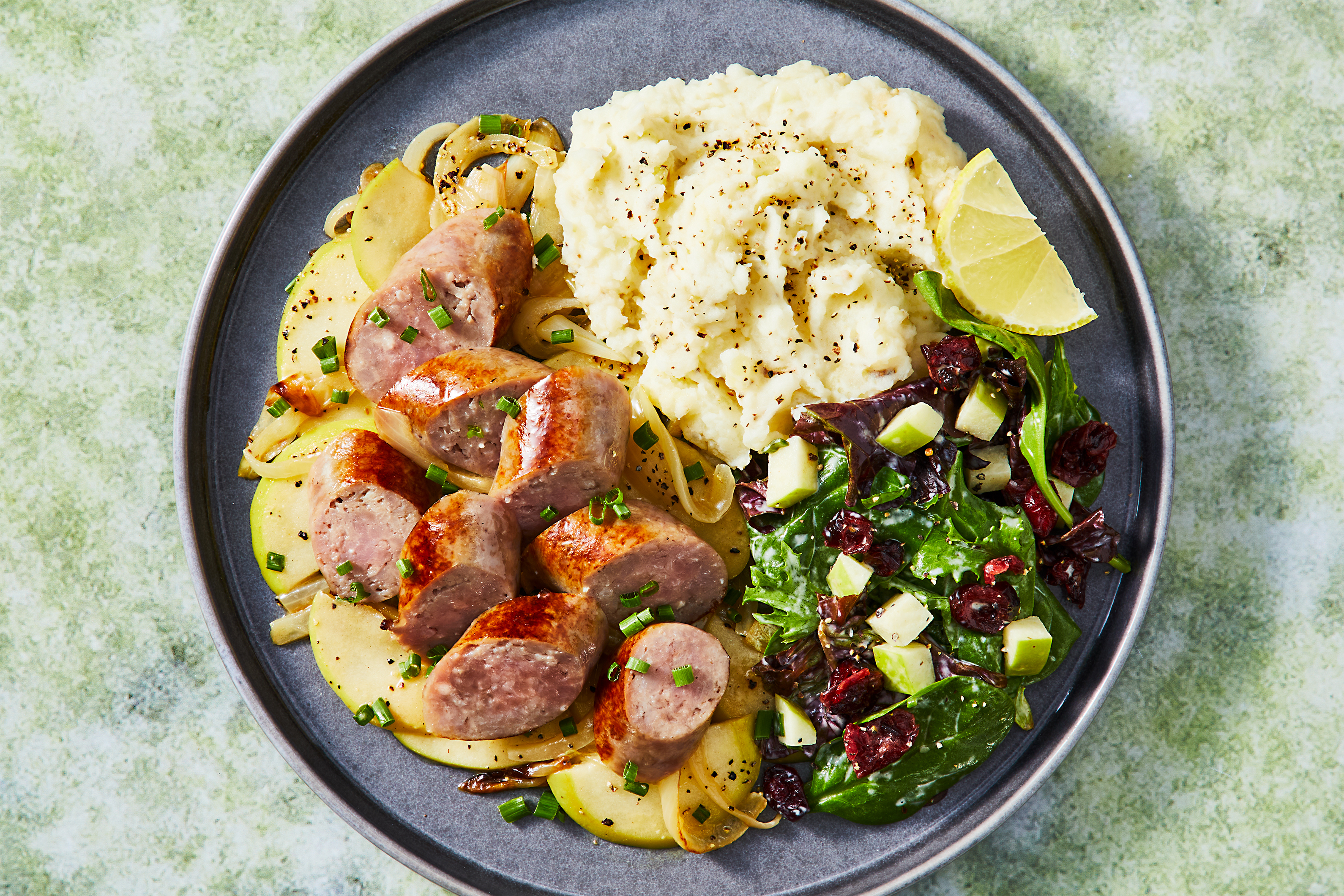 Bratwurst with Caramelized Onion & Apple