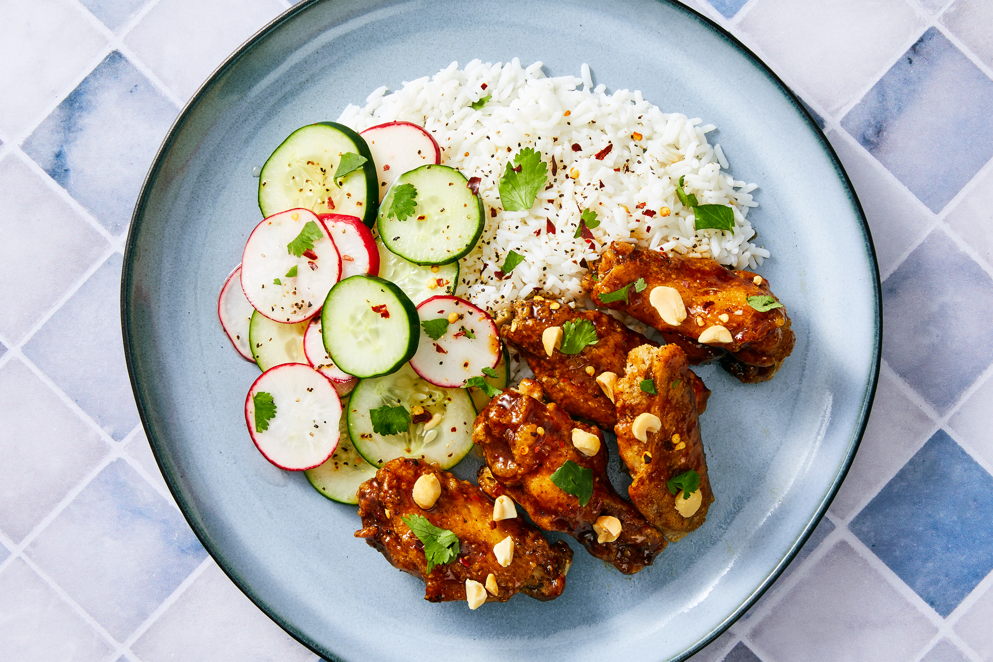 Hoisin-Glazed Fried Chicken Wings