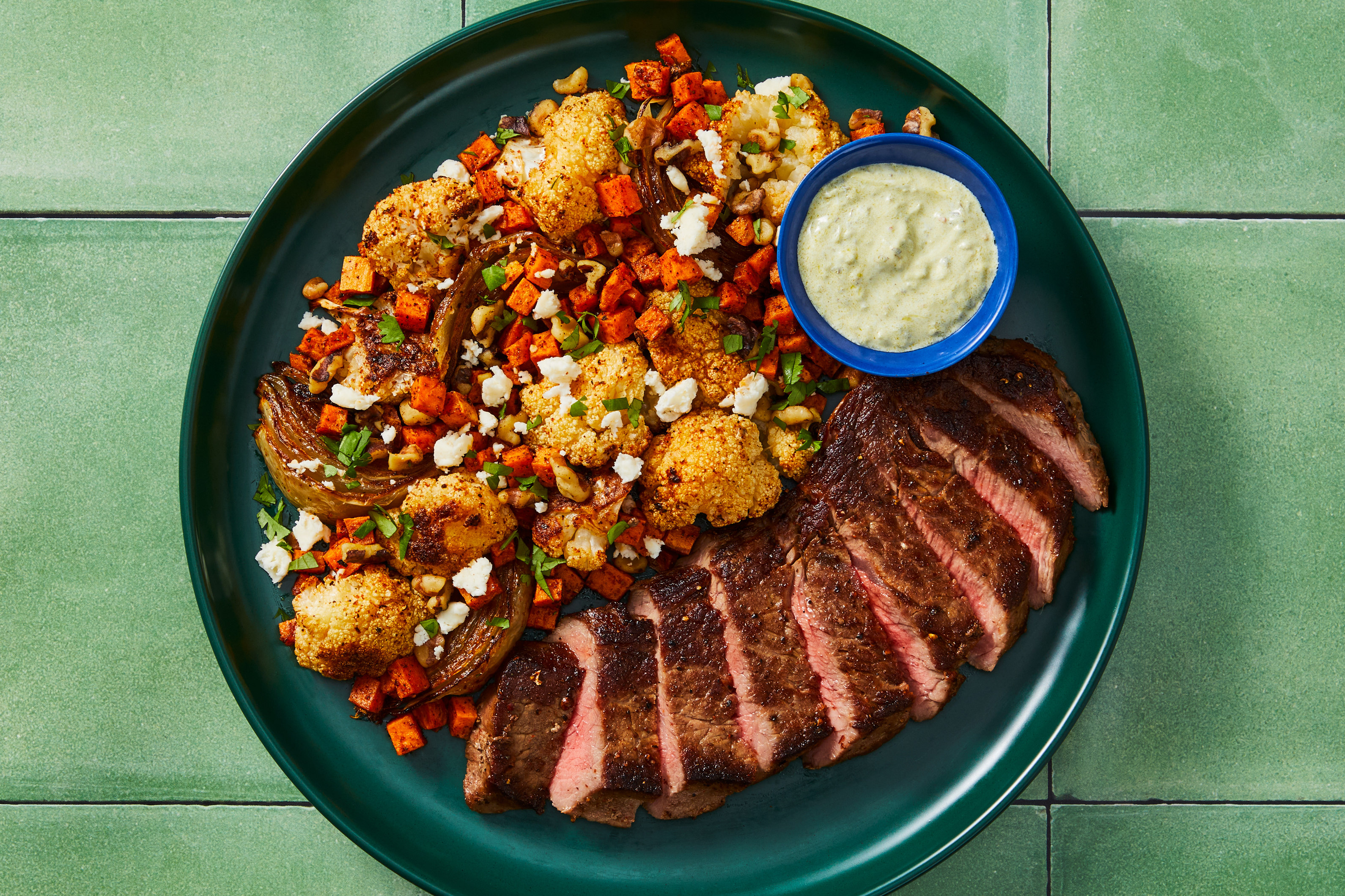 Chimichurri Salmon & Sweet Potato Jumble