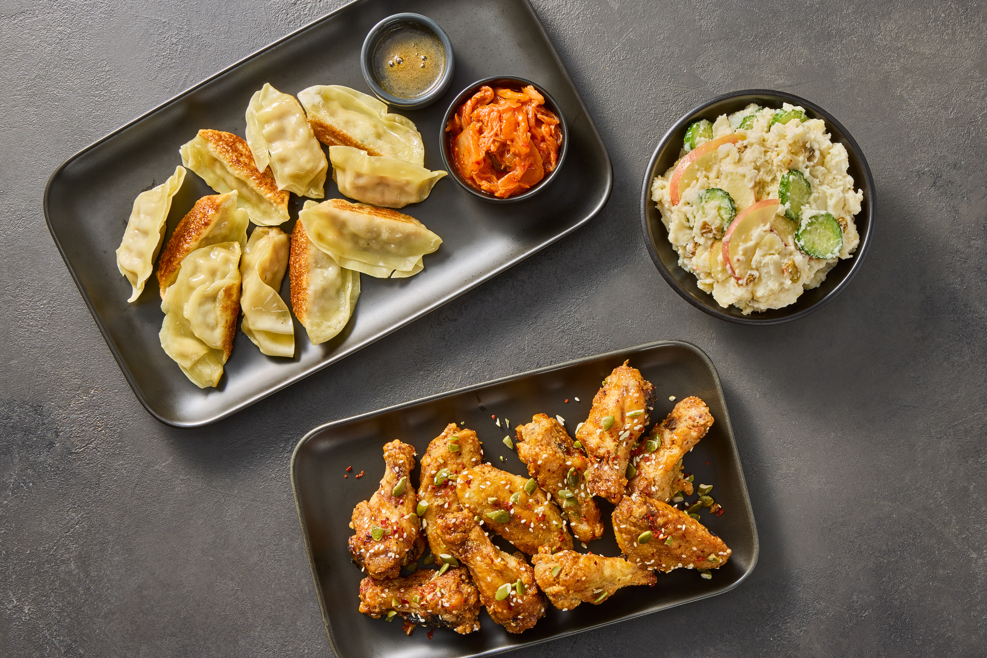 Korean-Style Hot Honey Chicken Wing Feast