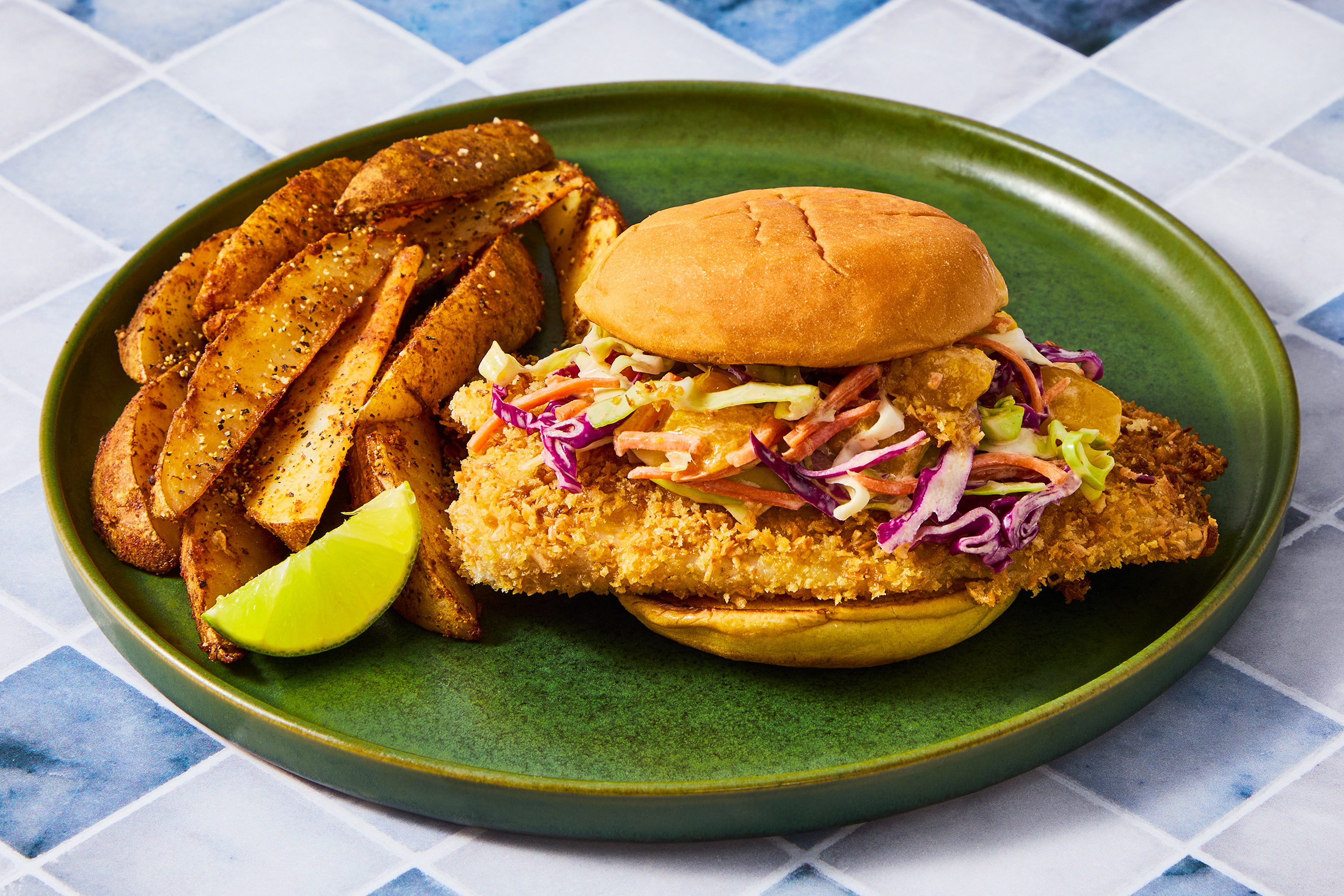 Coconut-Crusted Tilapia Sandwiches