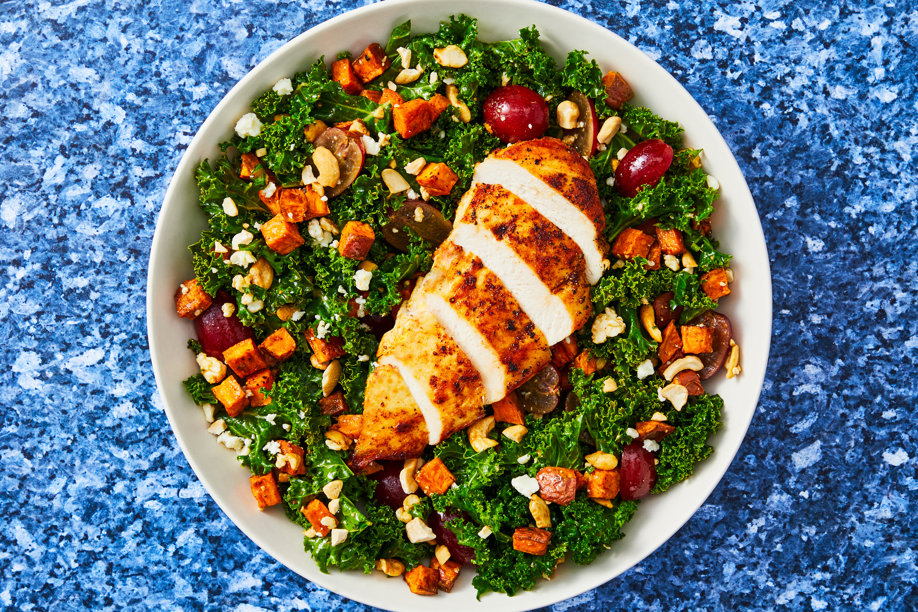 Chicken, Kale & Sweet Potato Power Salad