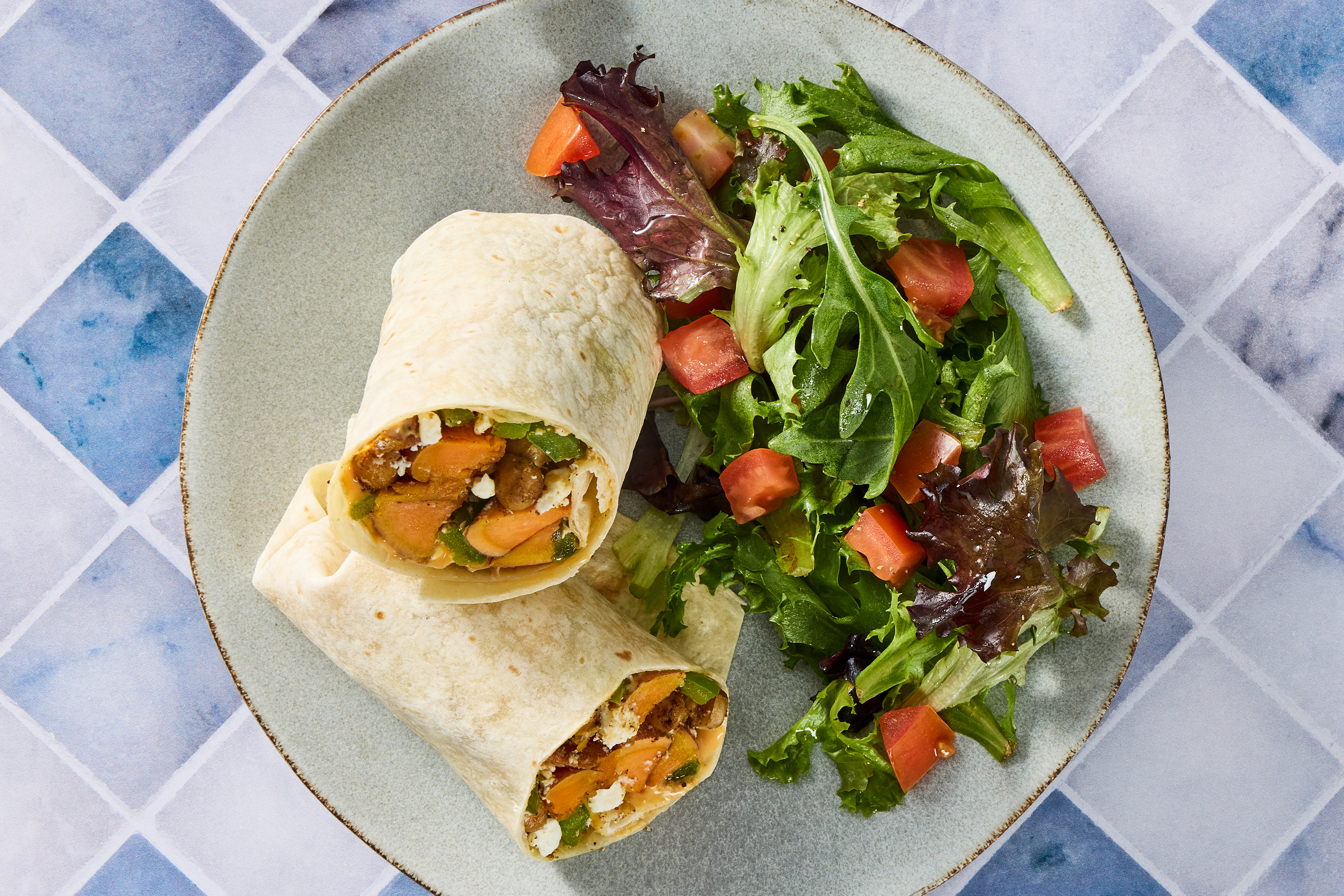 Turkish-Spiced Chickpea & Feta Wraps