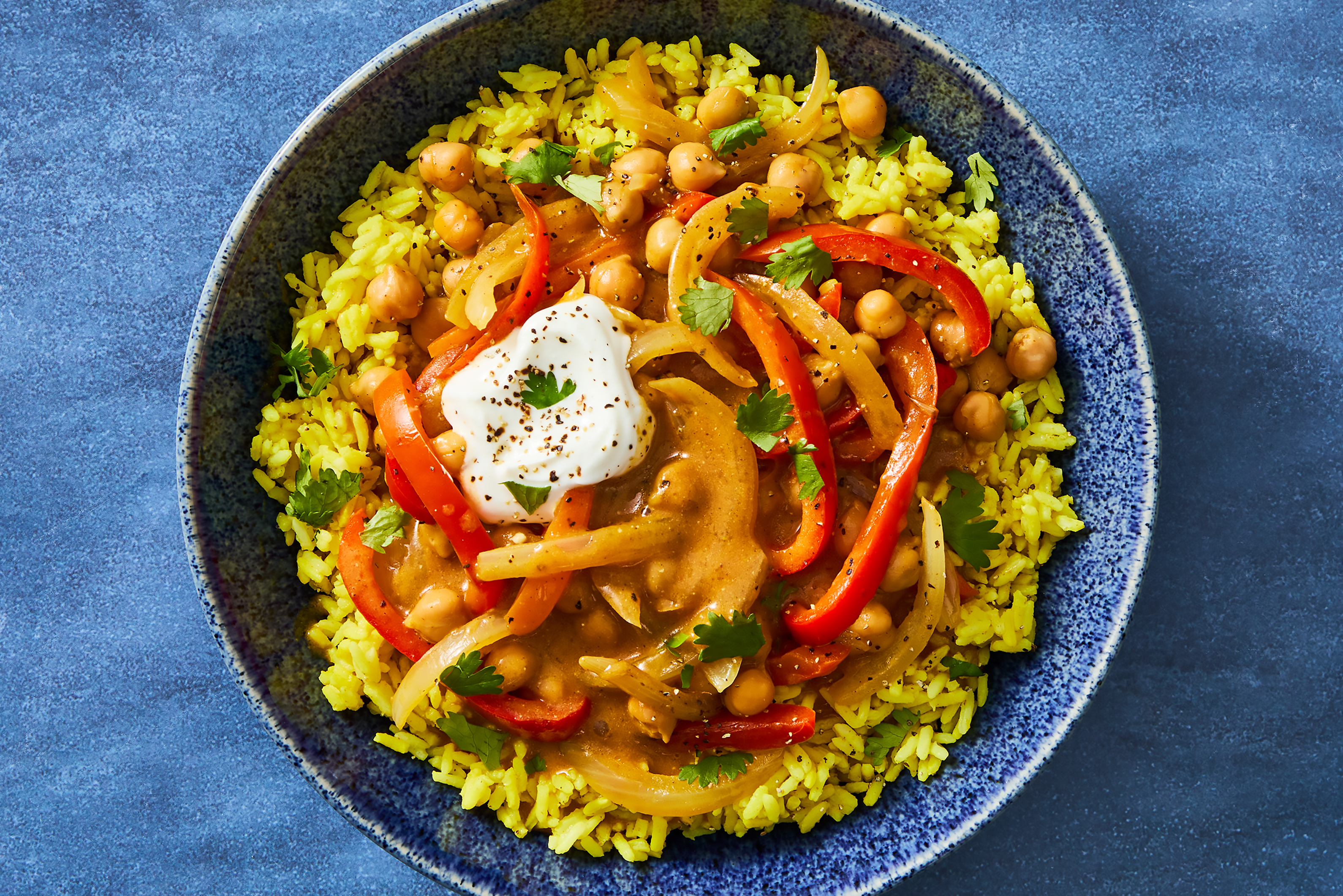 Coconut Chickpea Curry & Golden Fenugreek Rice