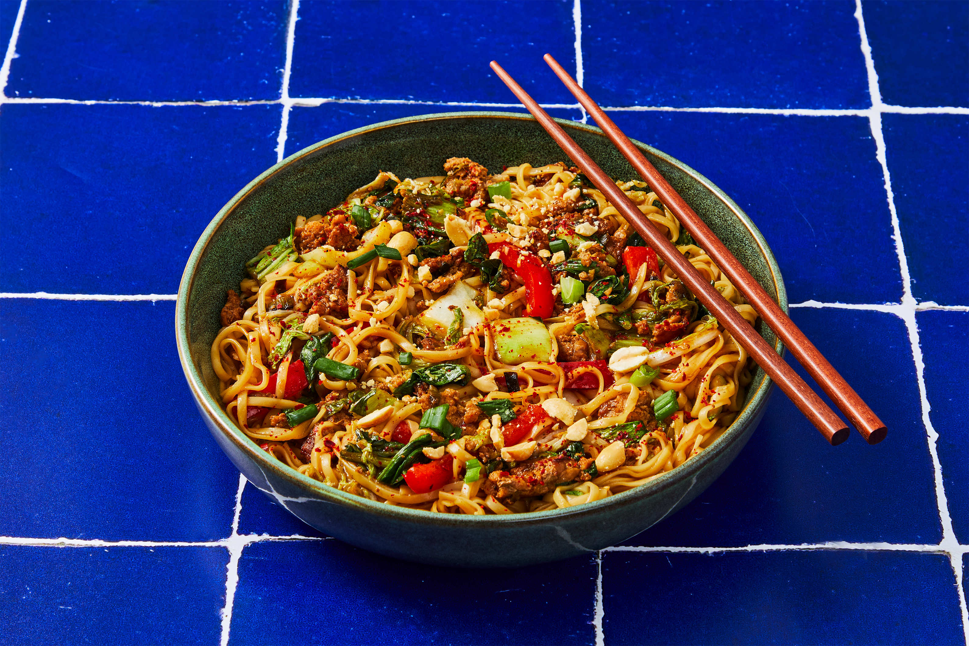 Miso-Ginger Turkey Ramen Stir-Fry