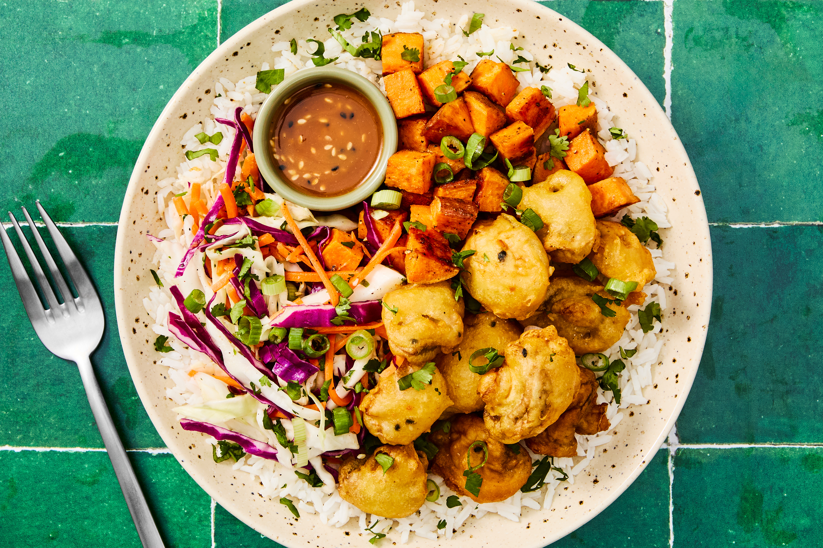Tempura Mushroom & Sirloin Steak Bowls