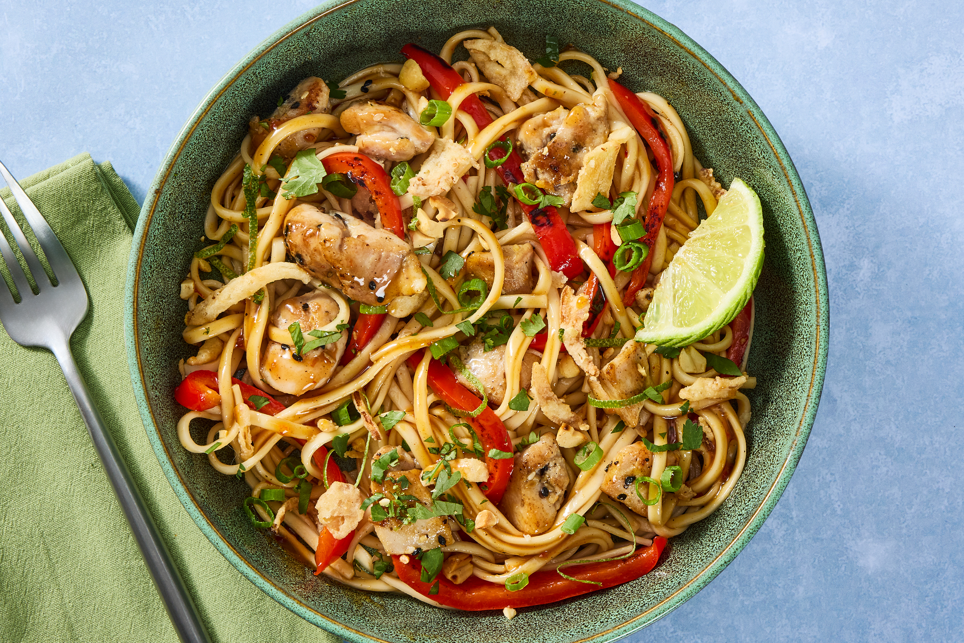 Sesame Ginger Crunch Chicken Noodle Stir-Fry