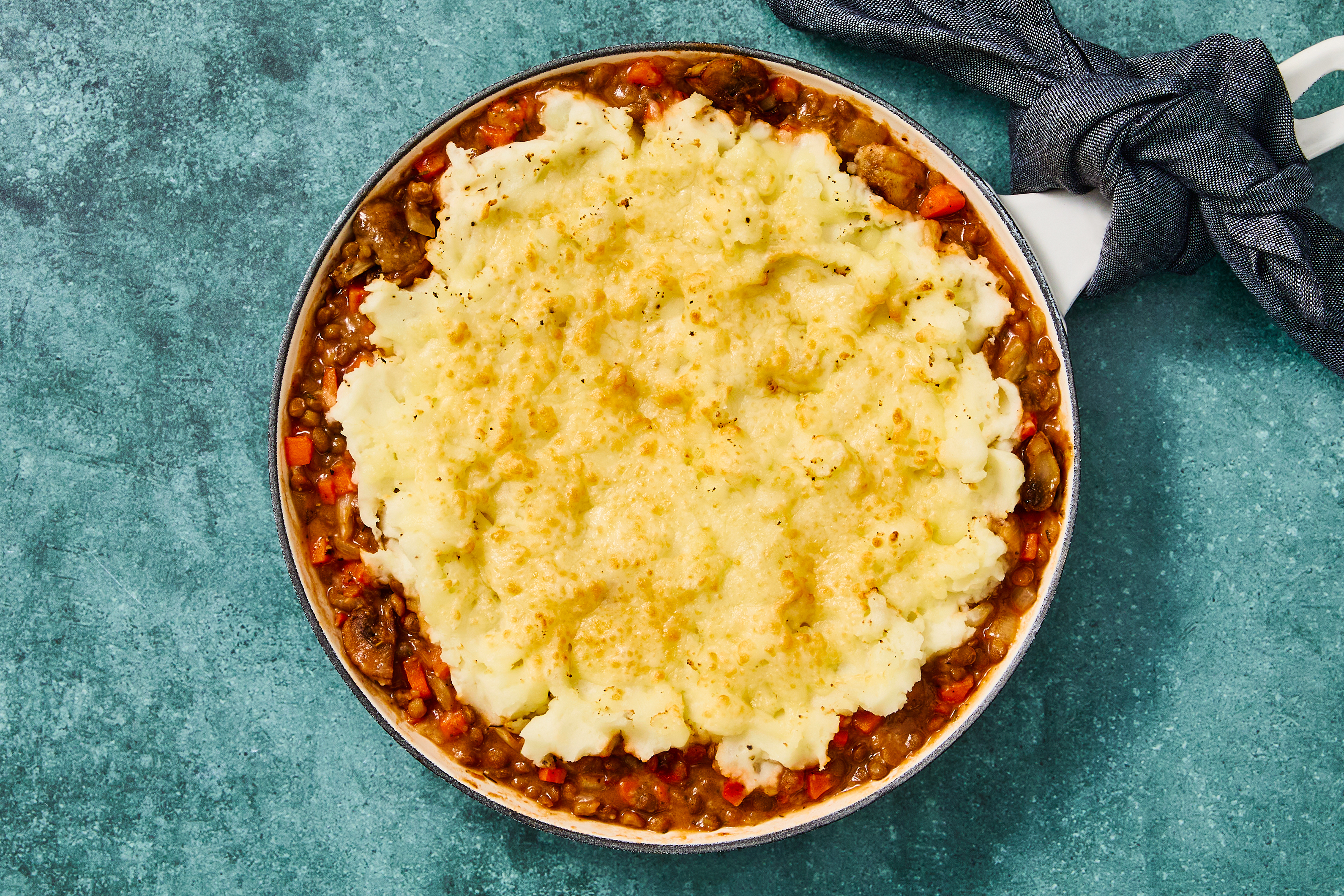 Mushroom, Carrot & Lentil Shepherd’s Pie