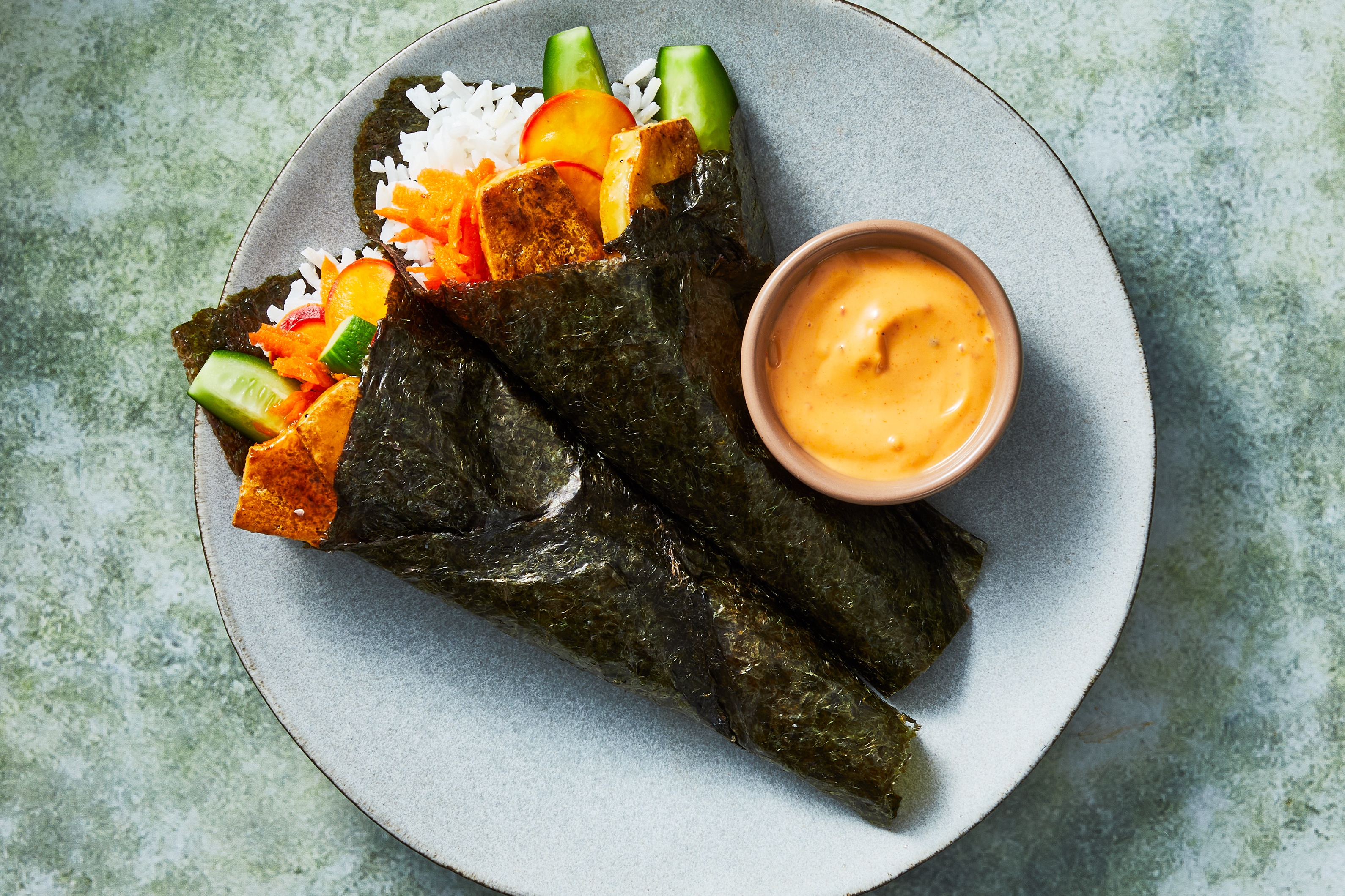 Korean-Style Tofu Hand Rolls