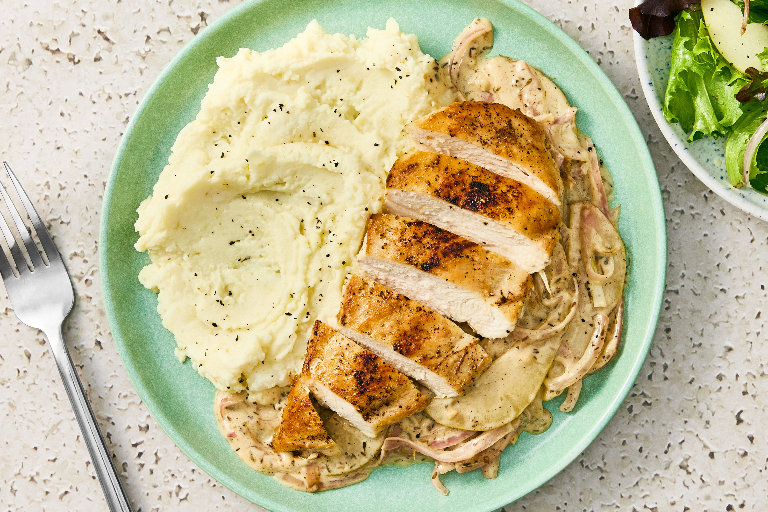 Pan-Seared Salmon & Creamed Pear Sauce