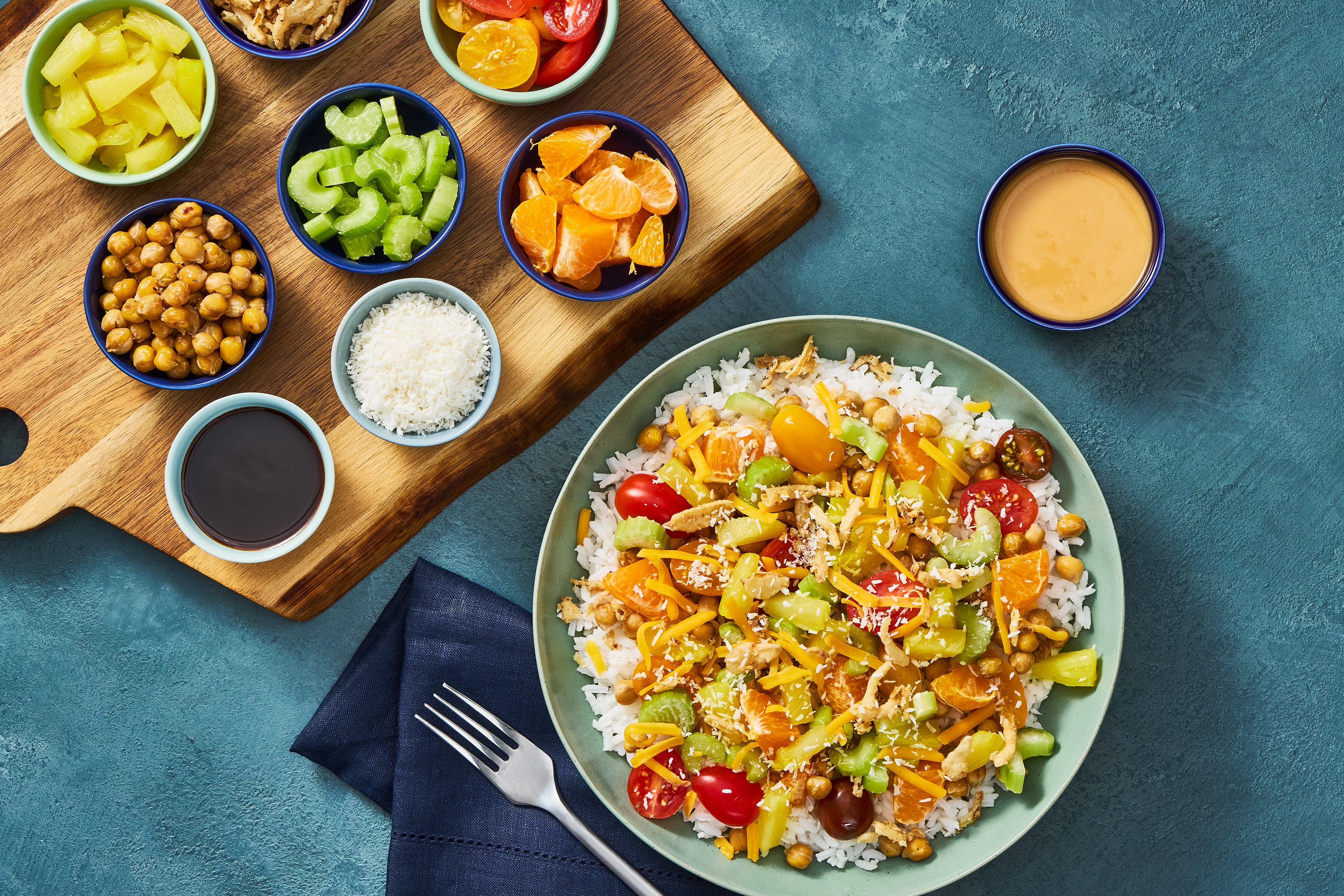 Vegetarian Hawaiian Haystack Bar