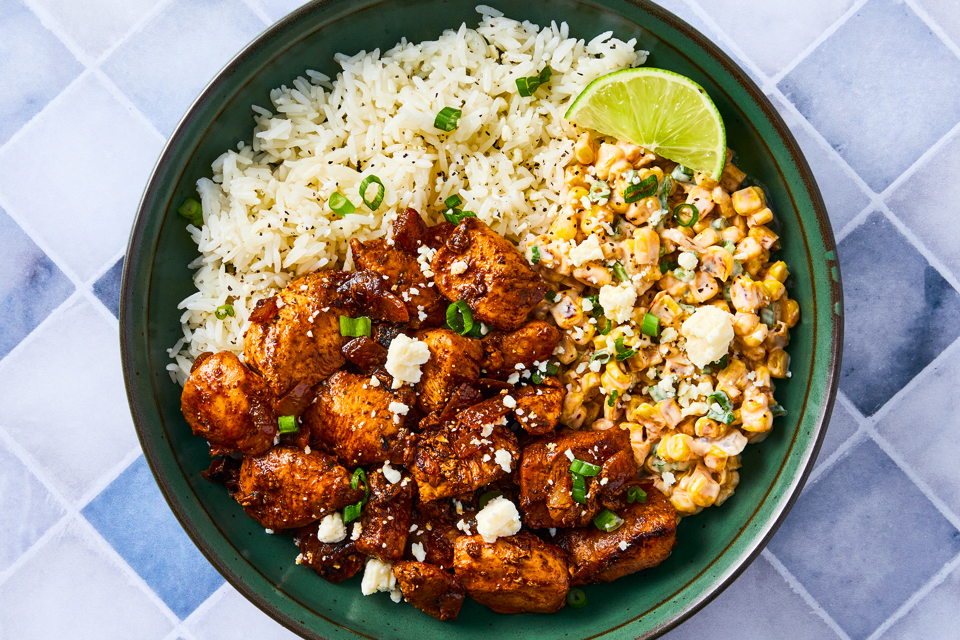 Mexican-Spiced Chicken & Street Corn Rice Bowls