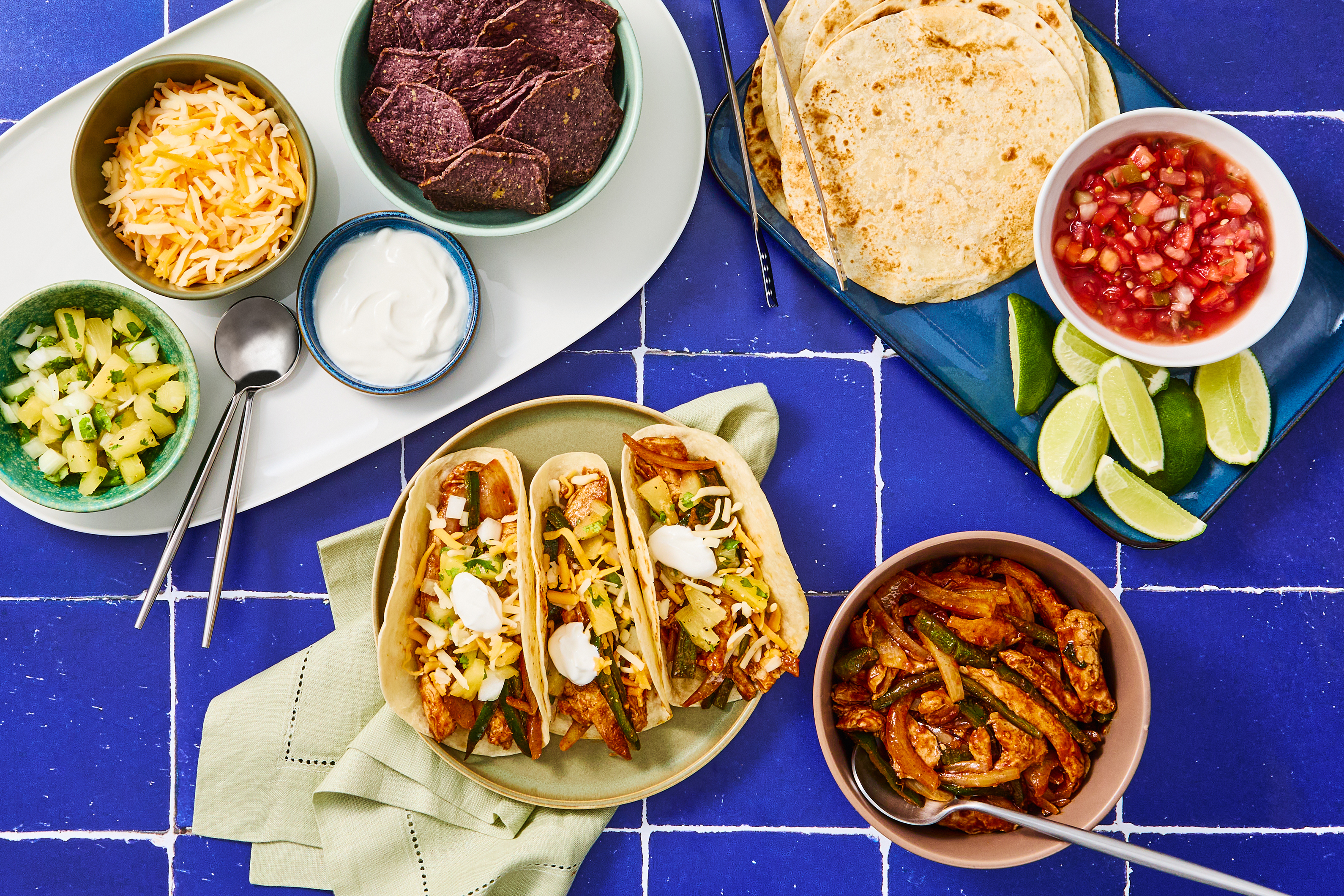 Pineapple-Glazed Chicken & Bacon Tacos