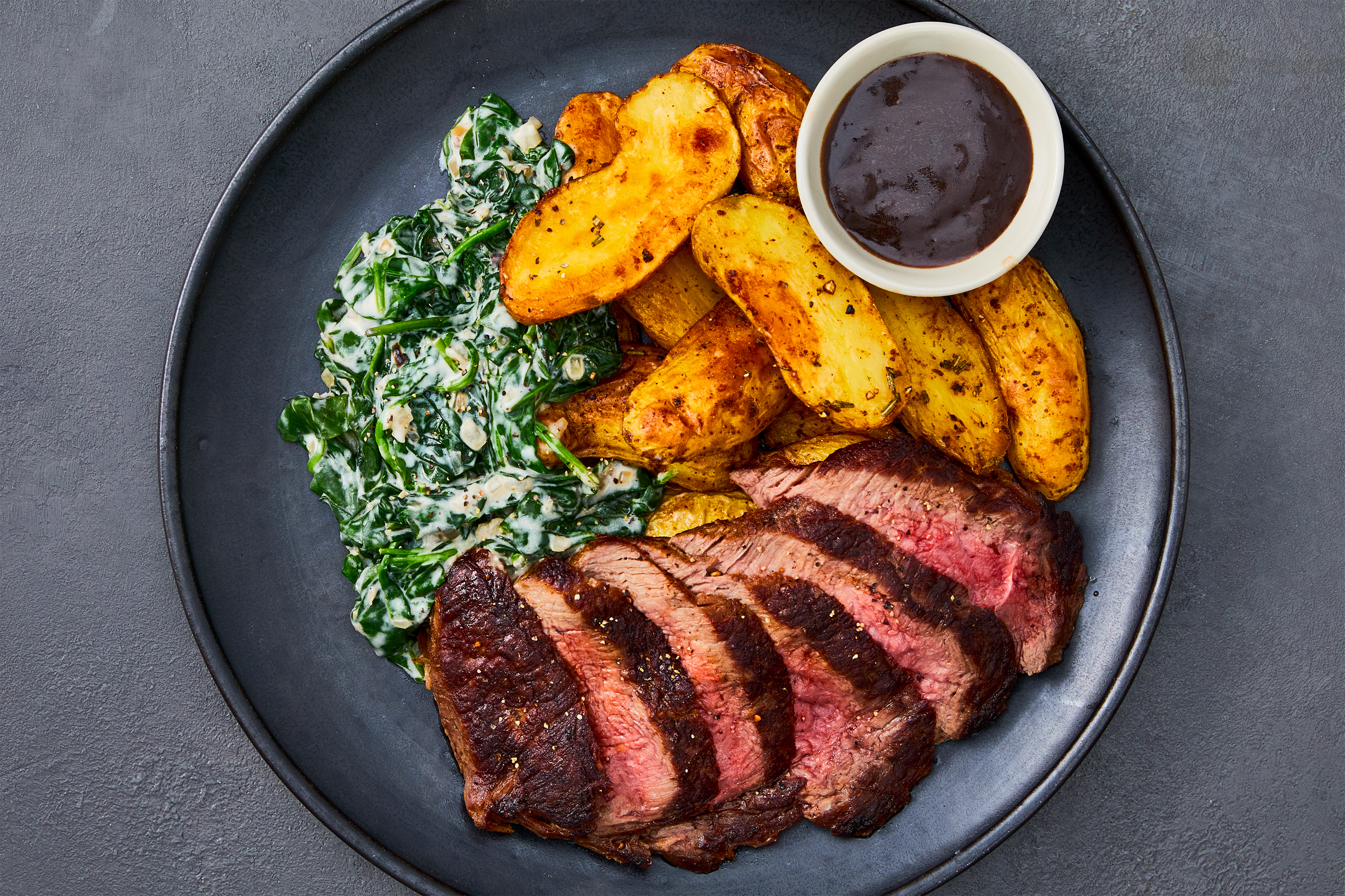 Pan-Seared Sirloin Steak & Rosemary Potatoes