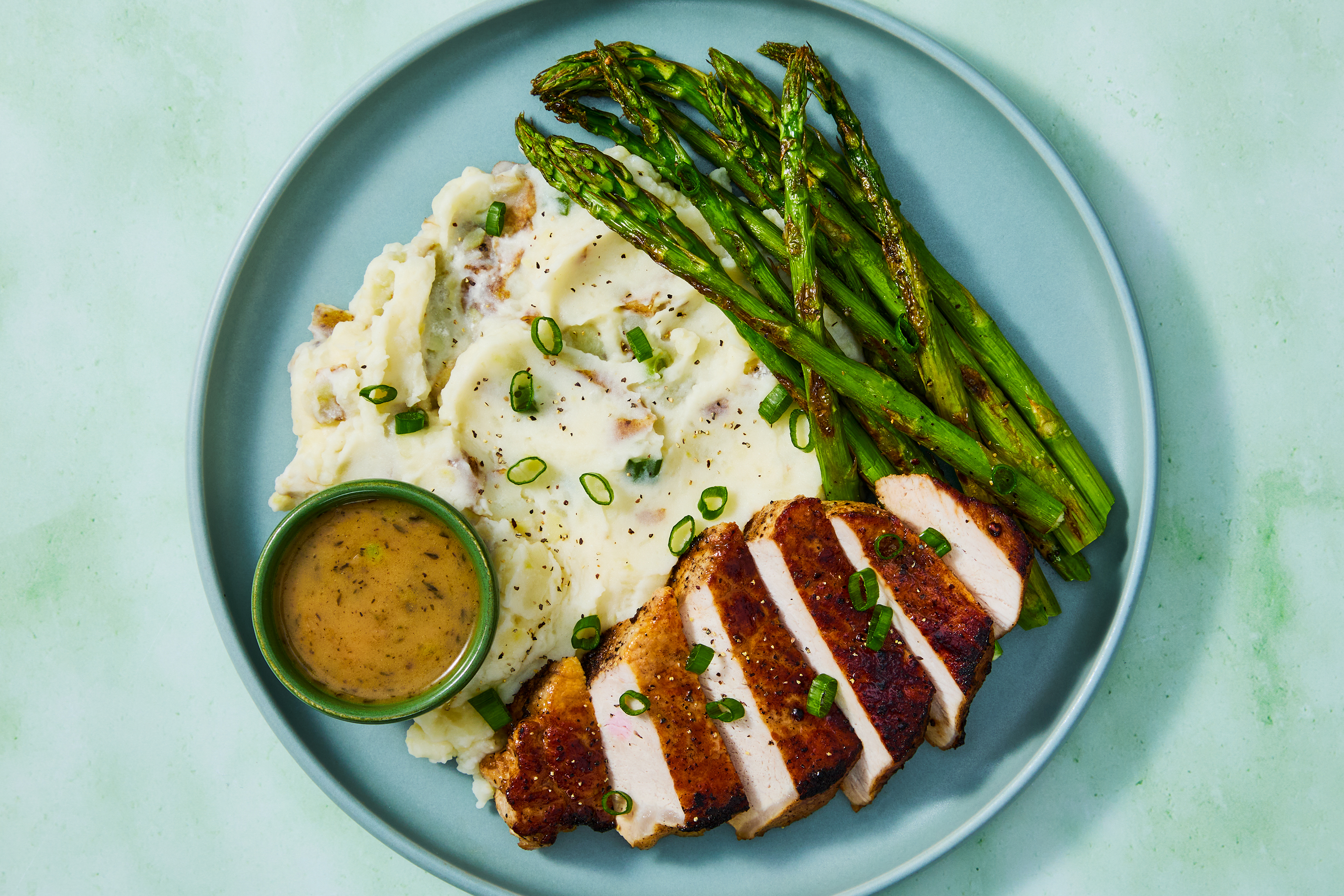 Chicken & Thyme-Scallion Gravy