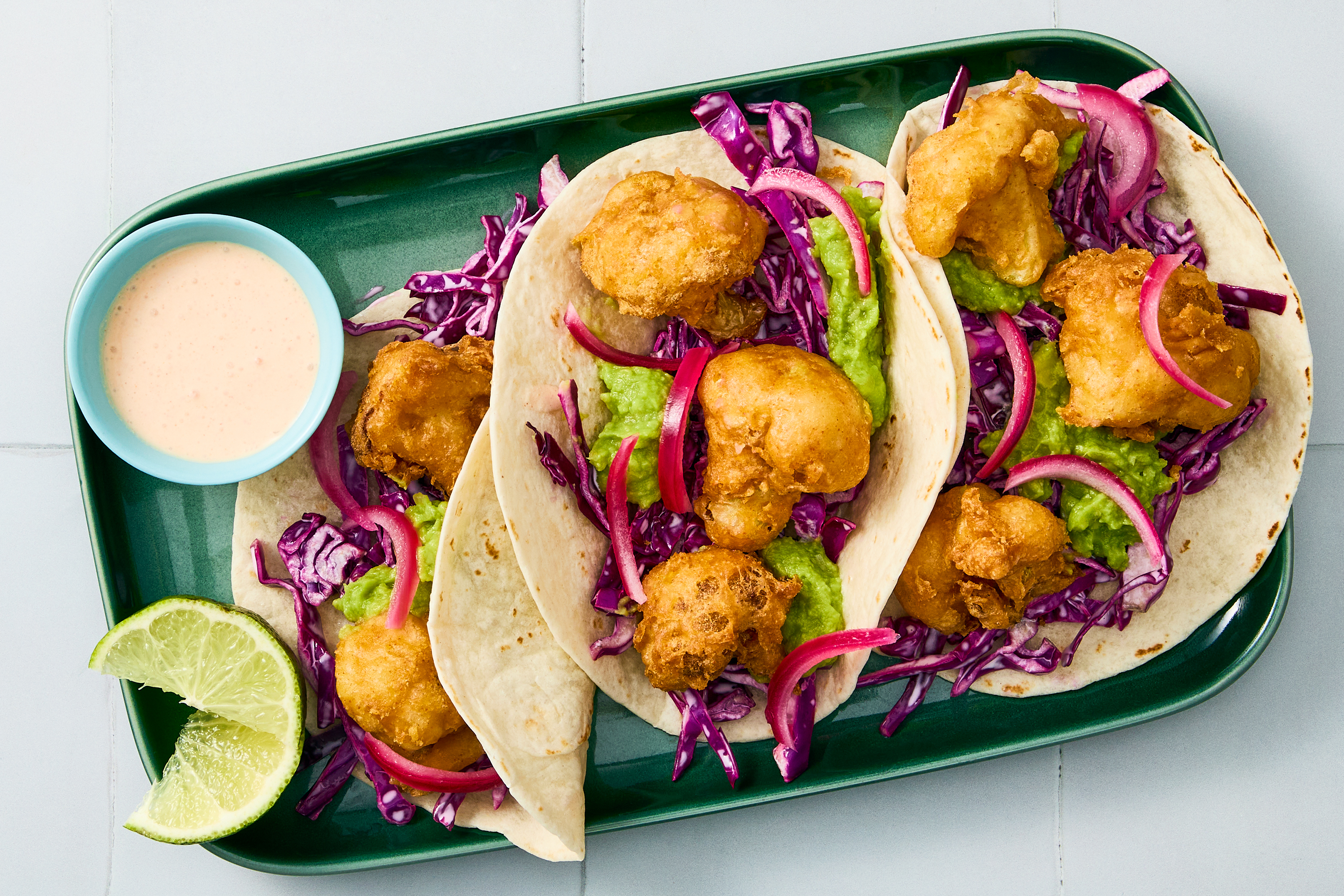 Cantina-Style Fried Cauliflower Tacos