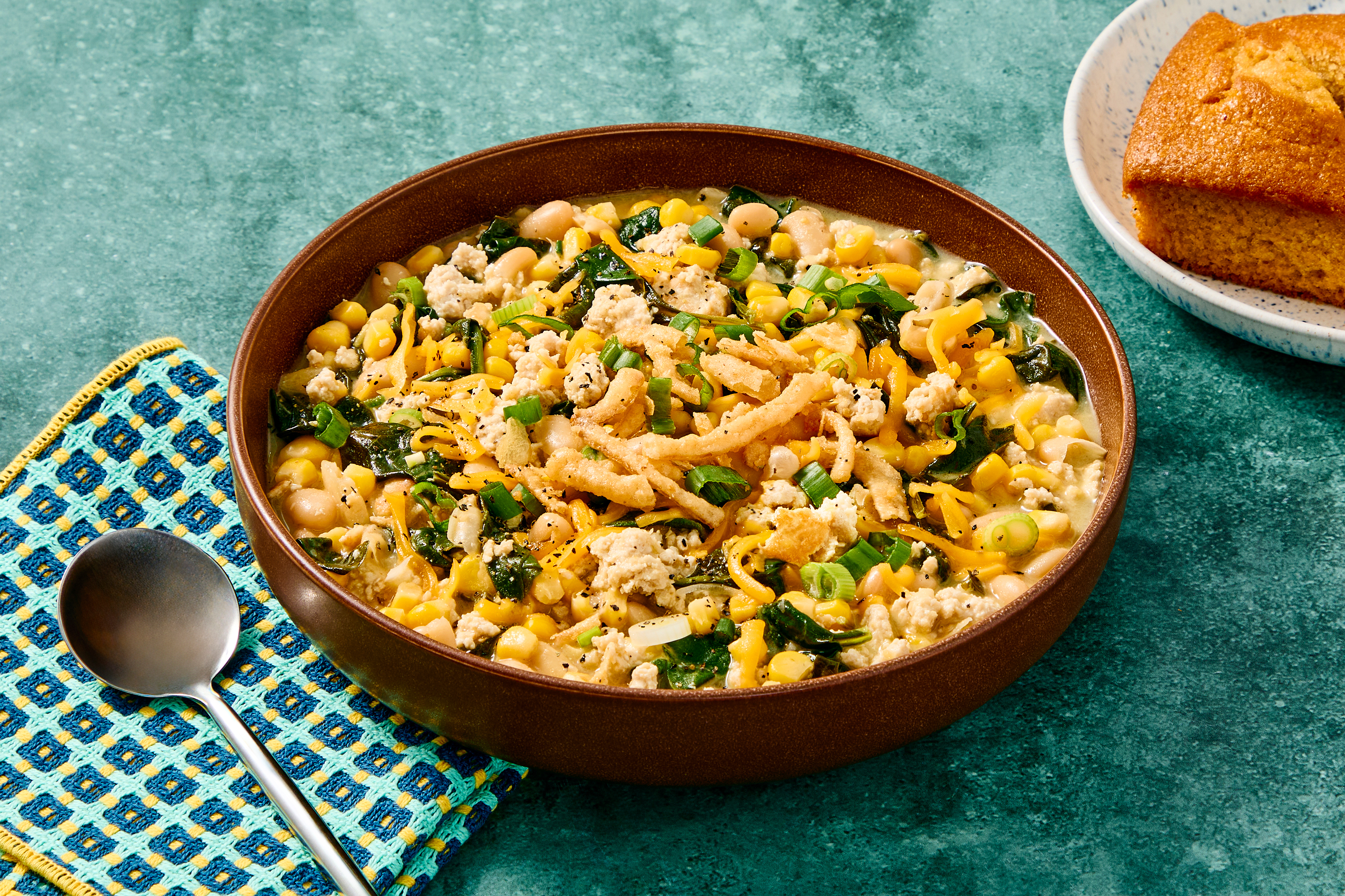 Low-Lift Green Enchilada Turkey Chili