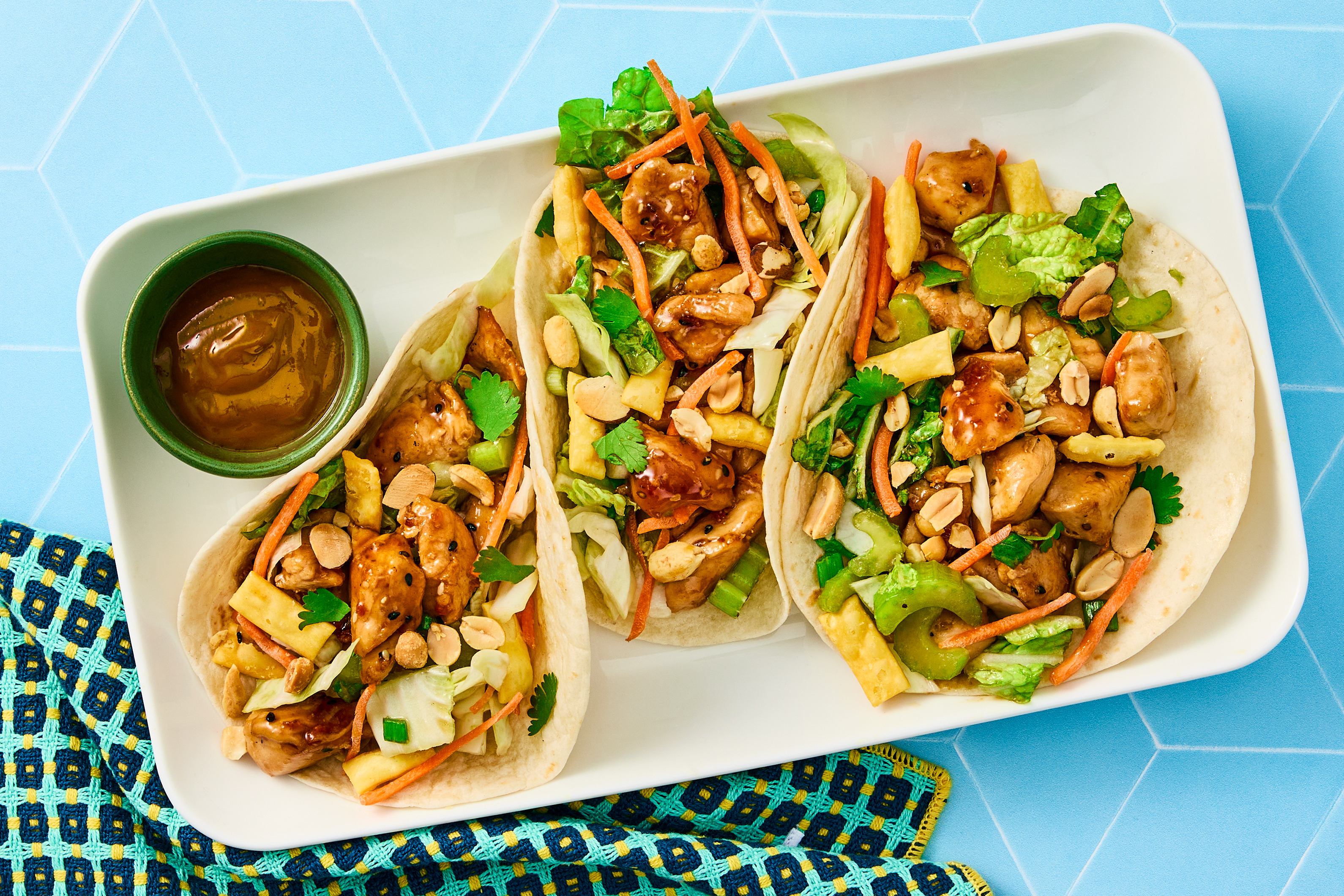 Low-Lift Orange Sesame Chicken Tacos
