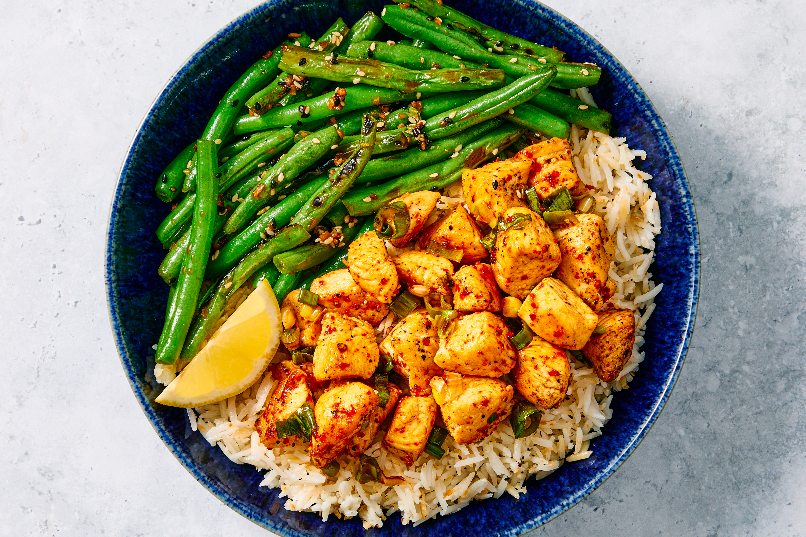 Chamorro Chicken Kelaguen with Coconut Rice