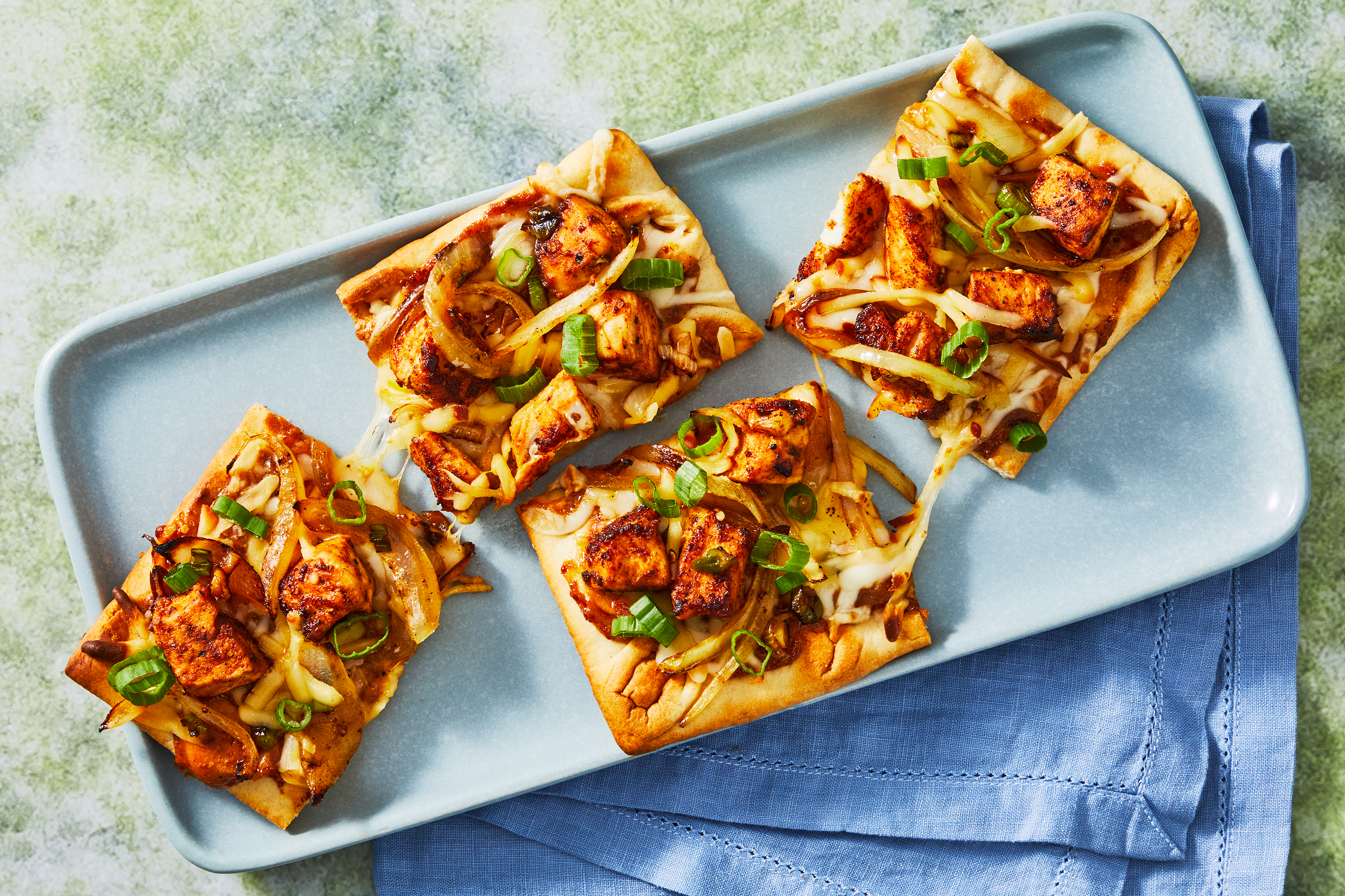 Smoky Mustard Chicken Sausage Flatbreads