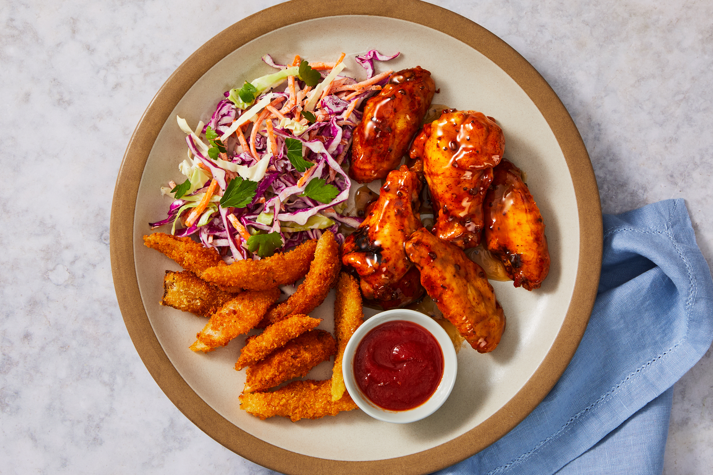 Honey Garlic–Glazed Chicken Wings
