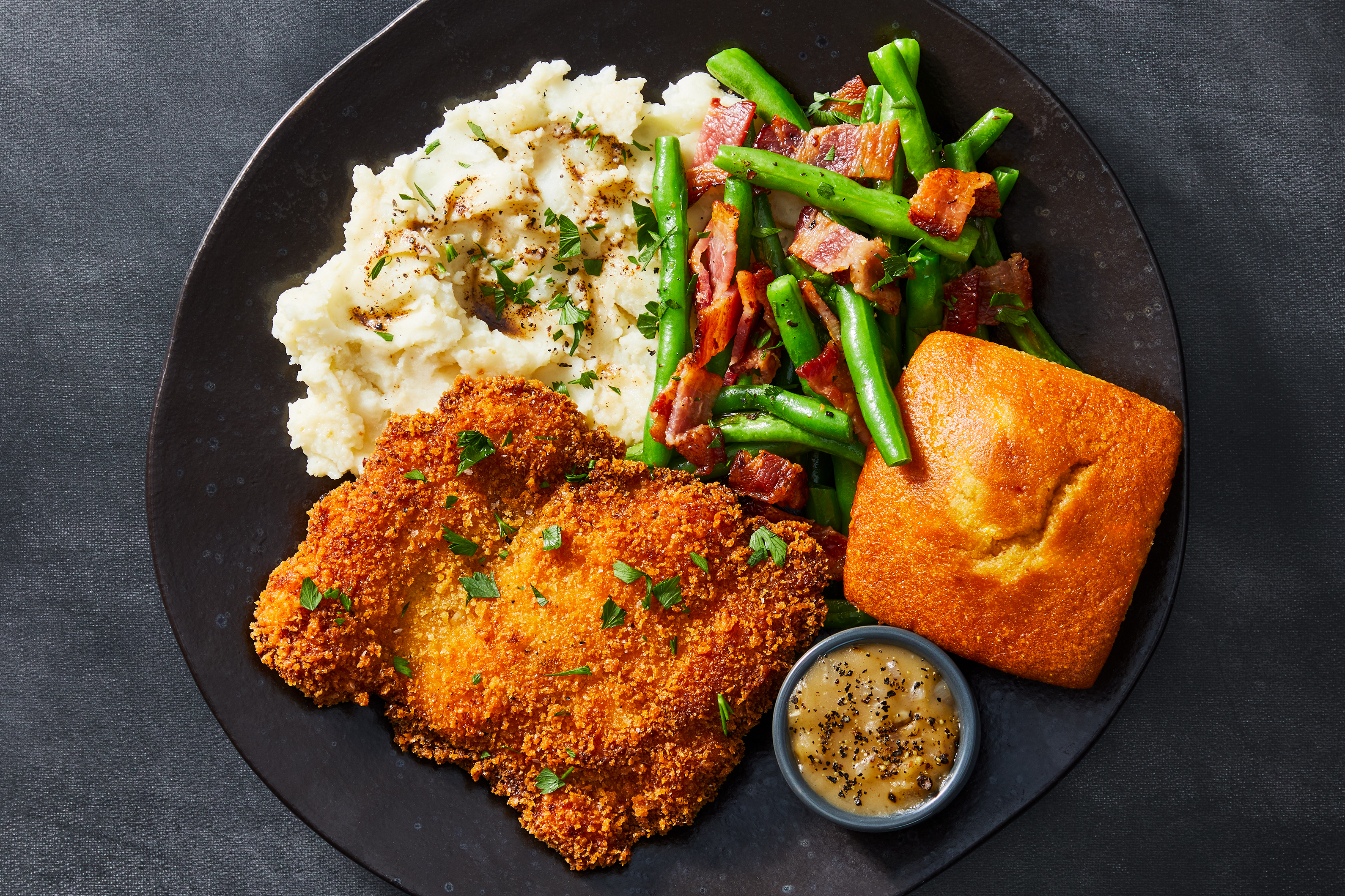 Cajun Fried Chicken Thighs with Gravy
