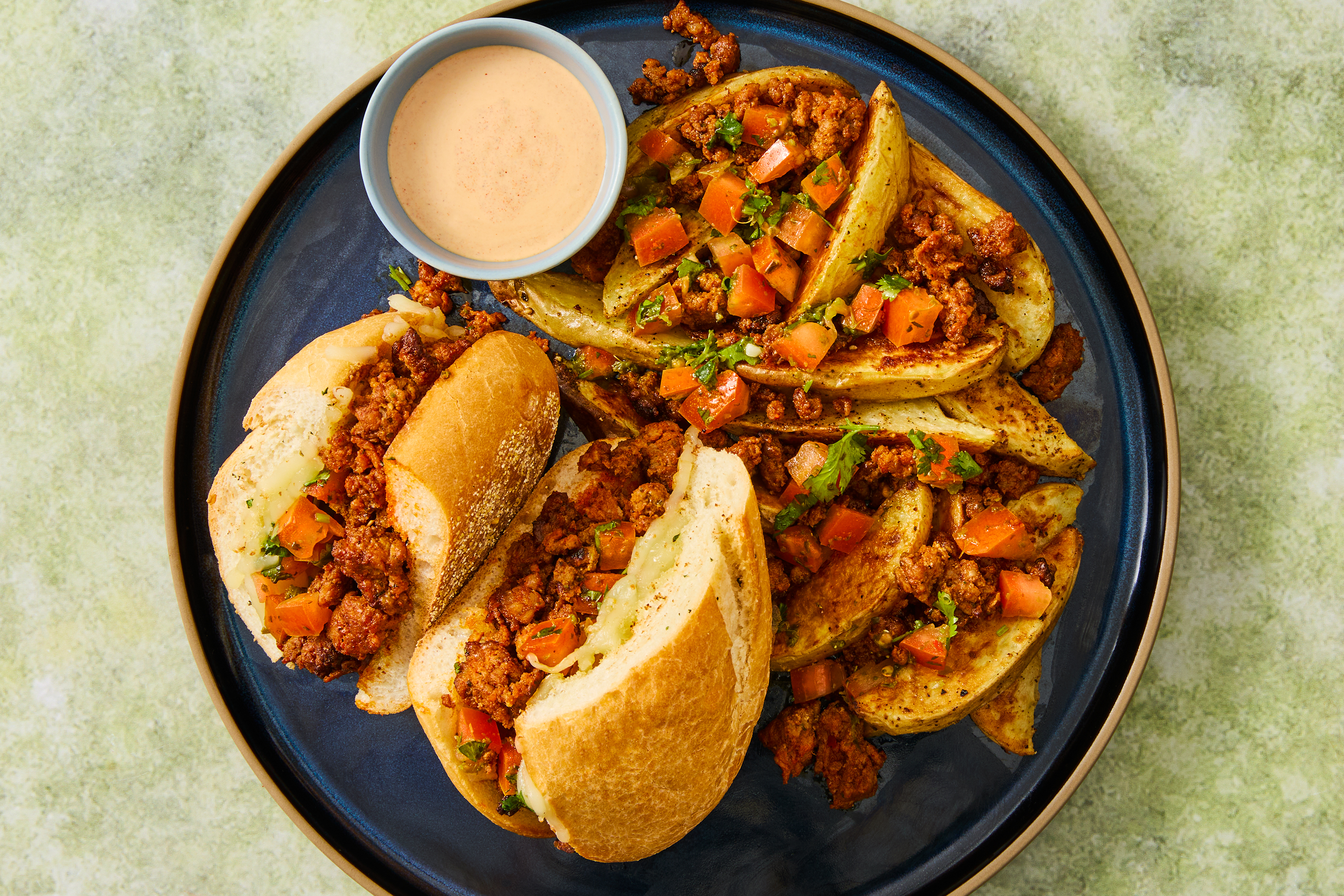 Cheesy Choripán & Loaded Chorizo Potatoes