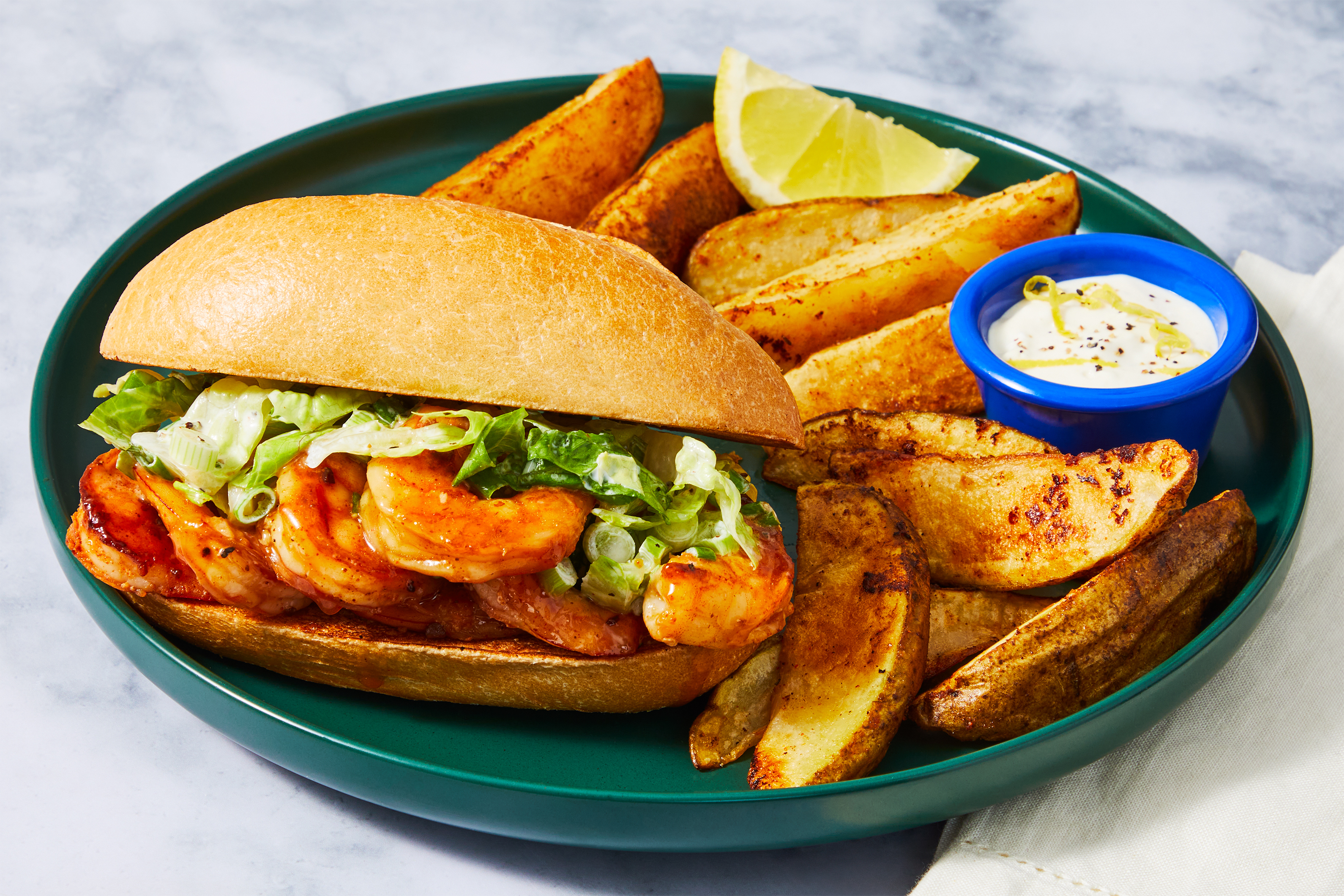 Honey Garlic Shrimp Po’Boys