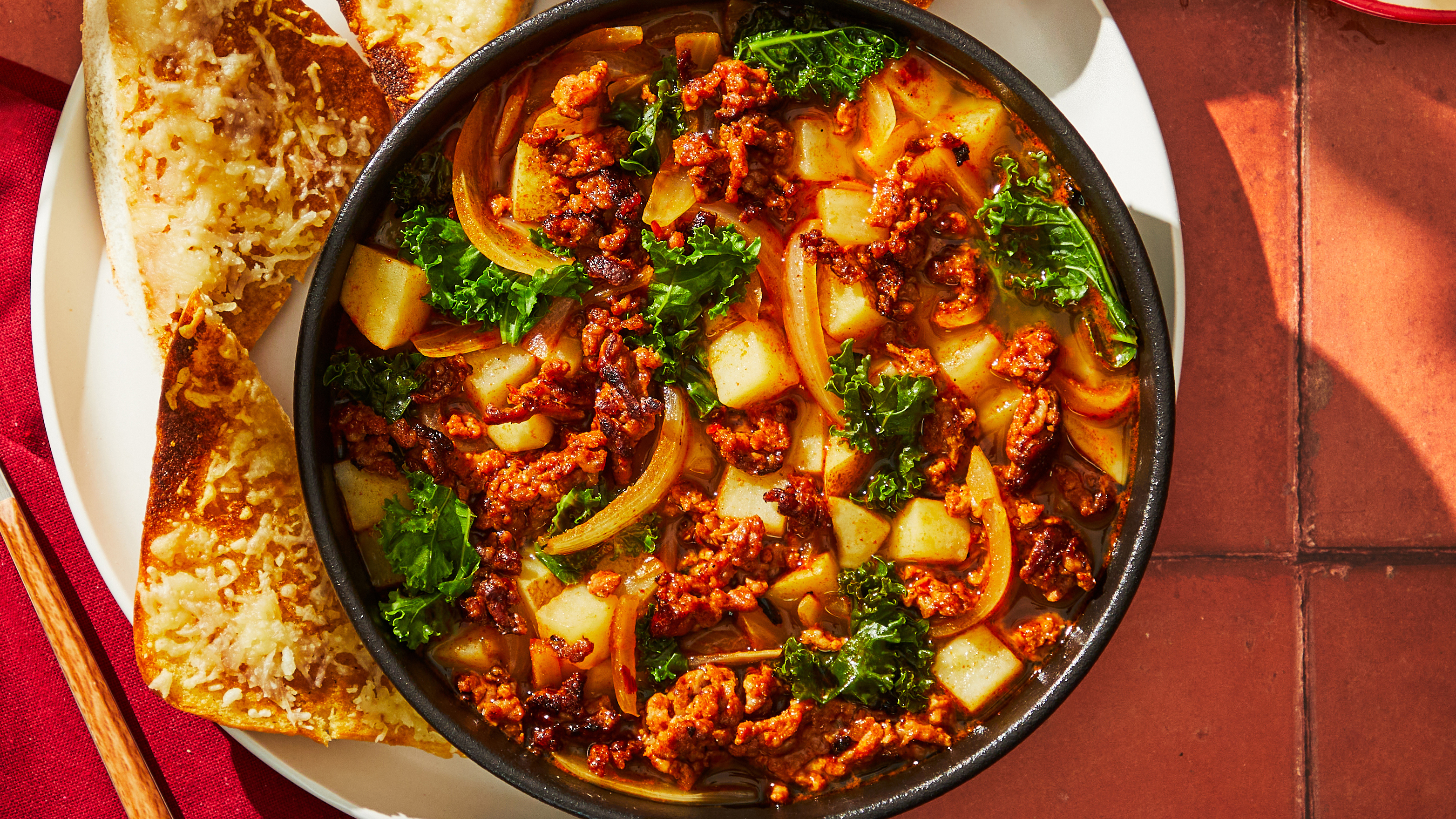 Portuguese-Inspired Chorizo Caldo Verde Soup