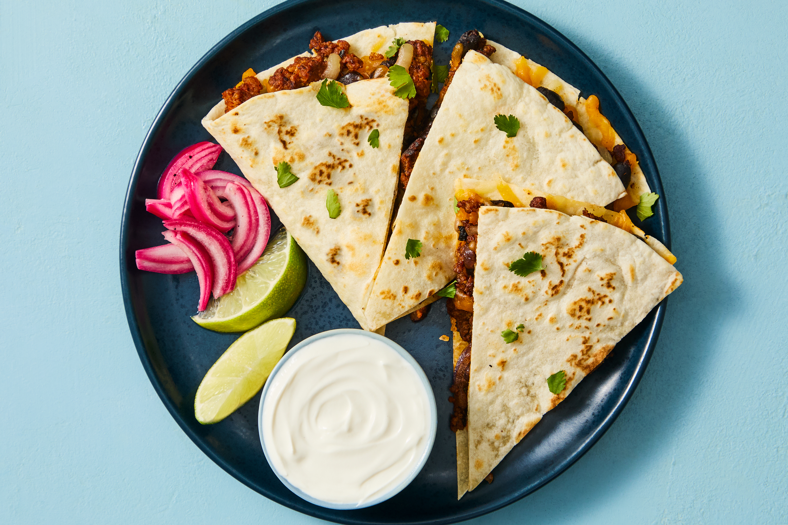 Chorizo & Black Bean Quesadillas