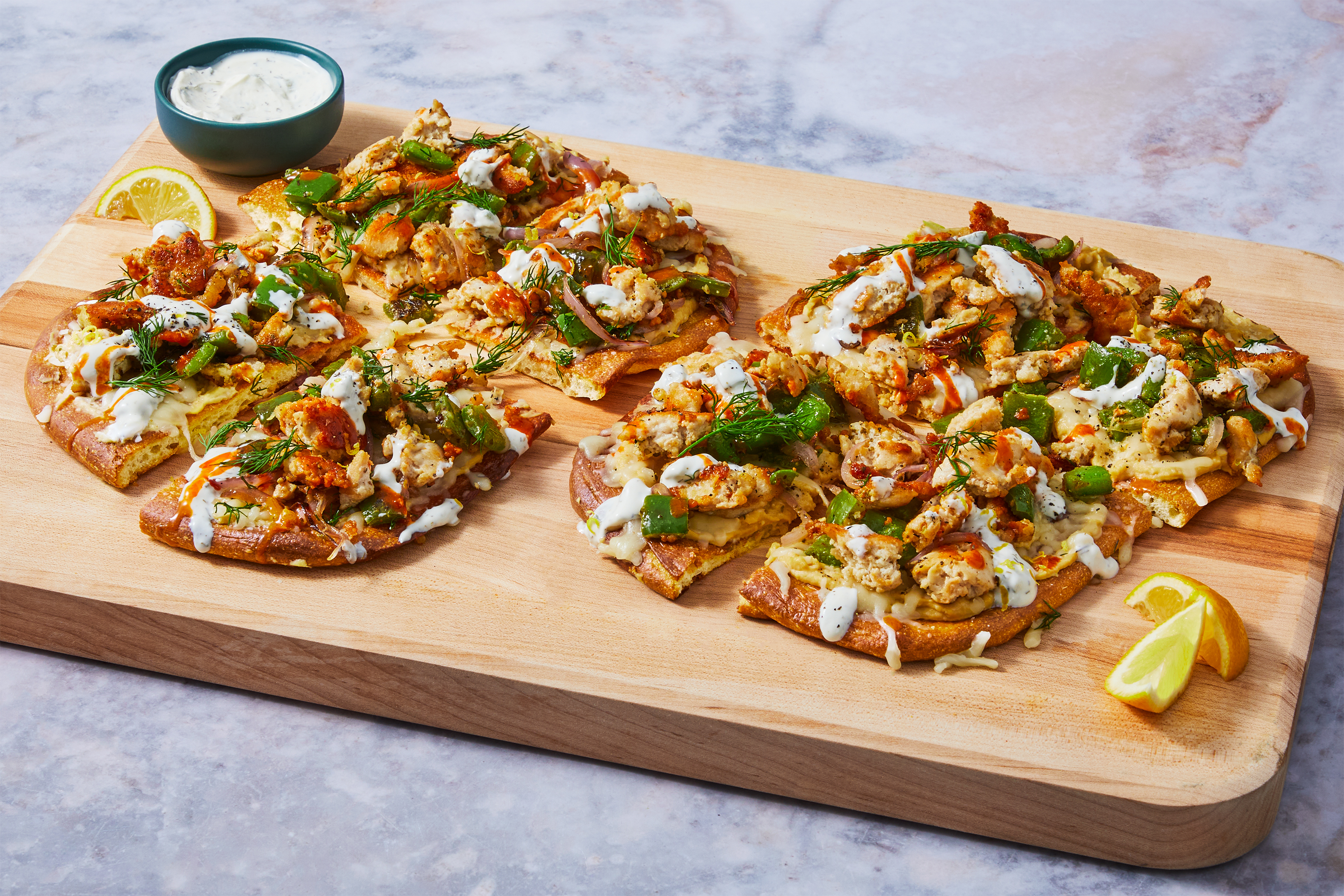 Mediterranean Turkey & Bell Pepper Pizzas
