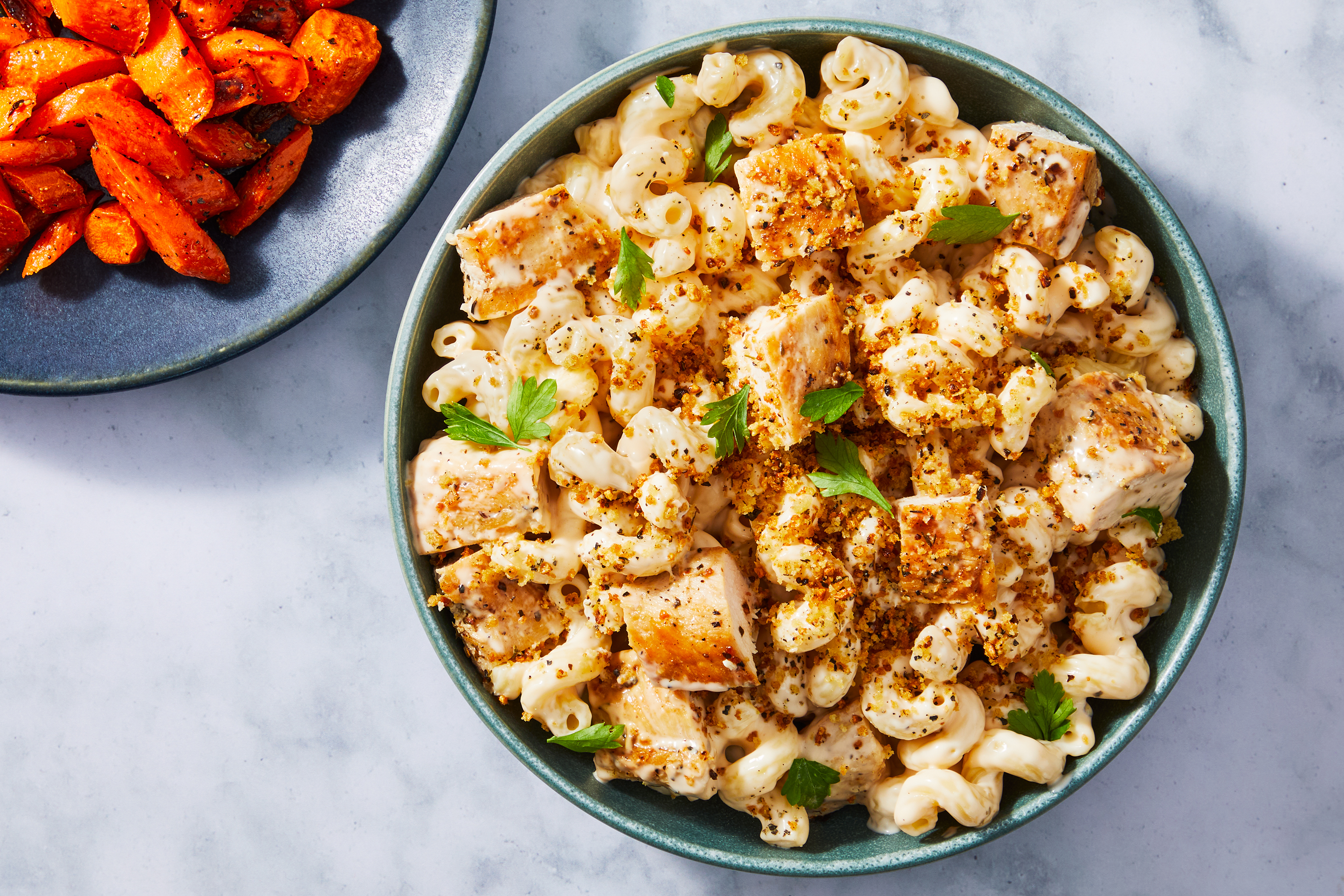 Creamy Cavatappi & Italian Chicken