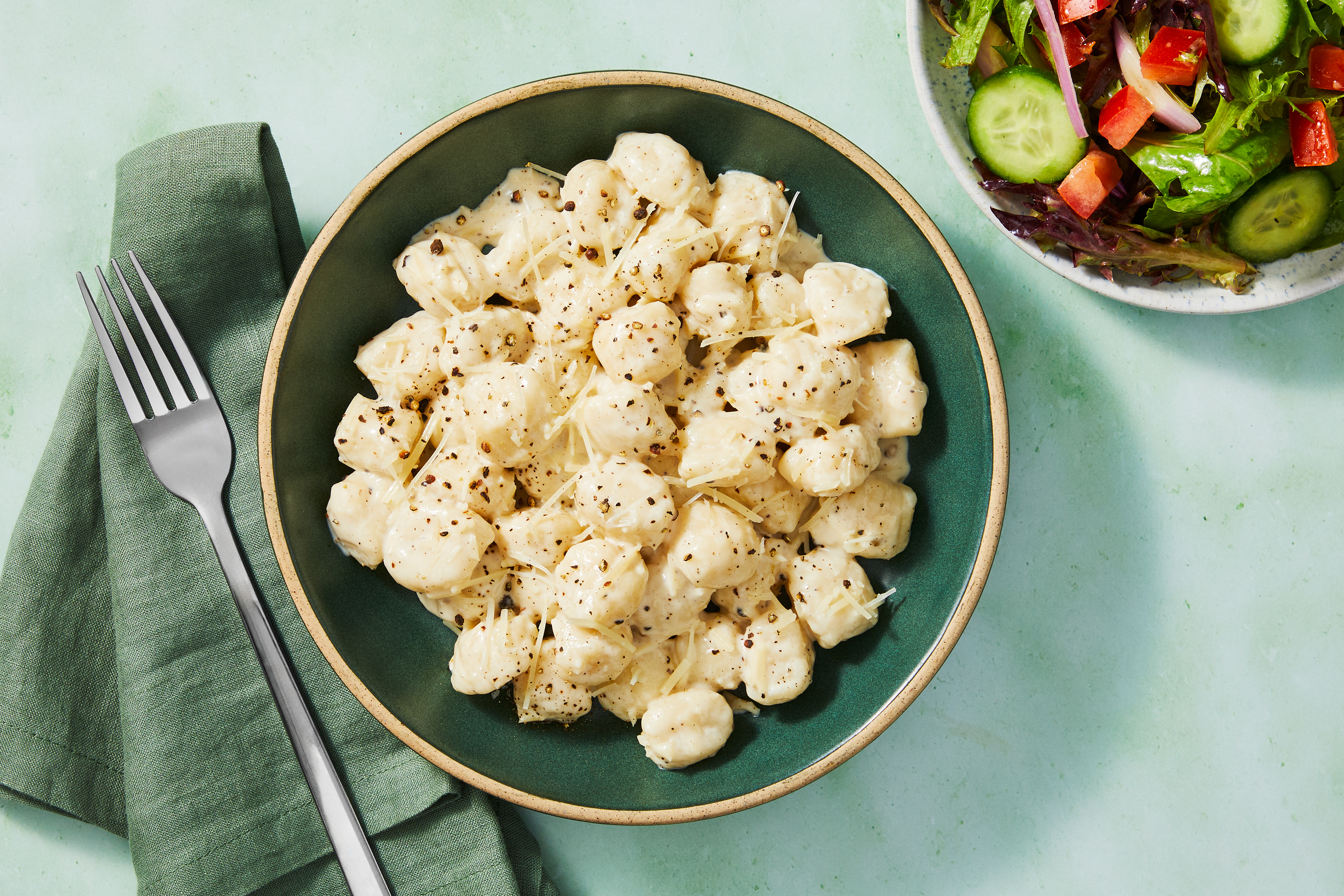 Cacio e Pepe Gluten-Free Gnocchi & Shrimp