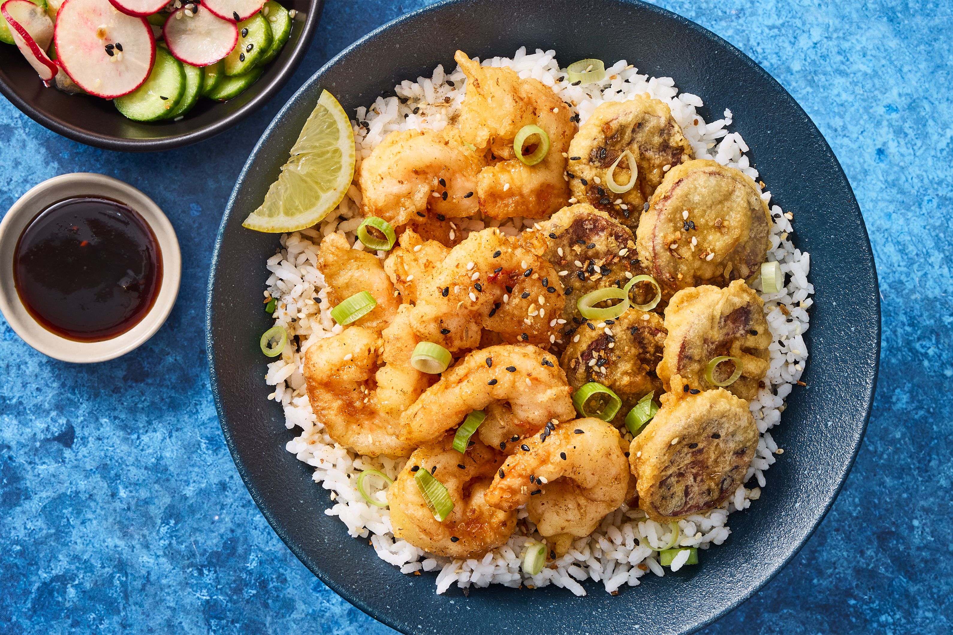 Chicken & Sweet Potato Tempura Donburi
