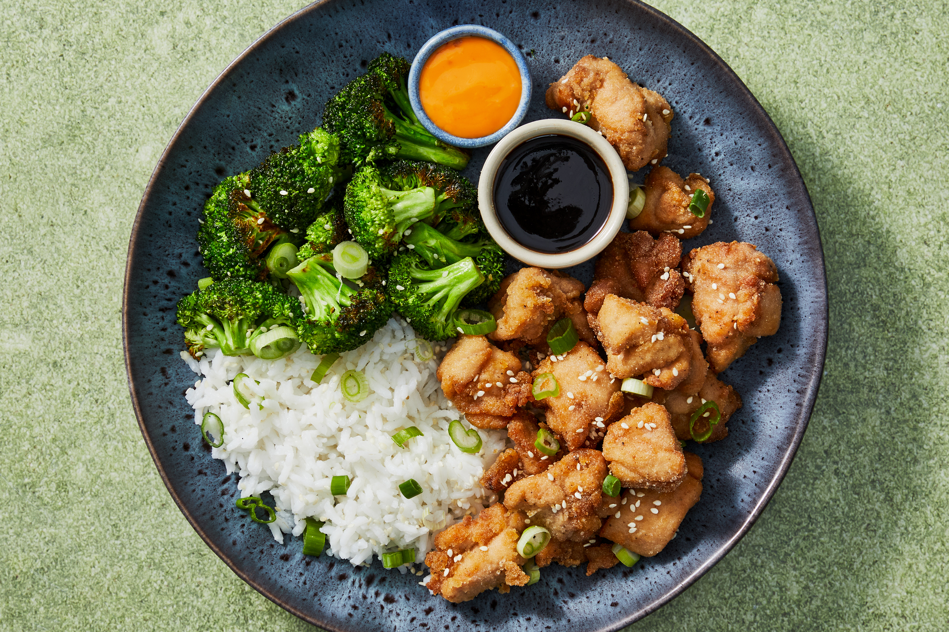 Air Fryer Chicken Karaage Rice Bowls