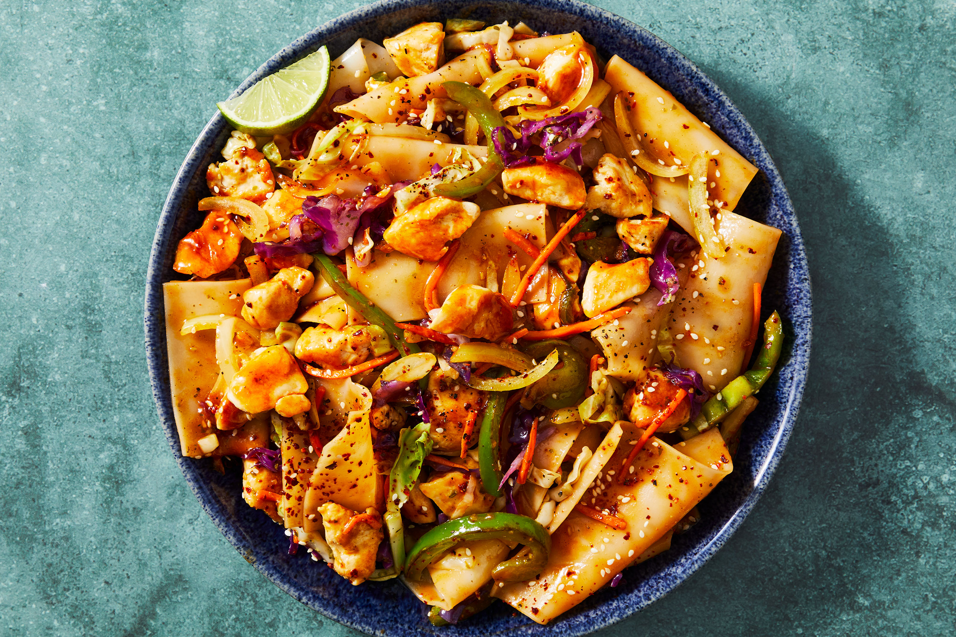Sweet Chili Chicken Rice Noodle Stir-Fry