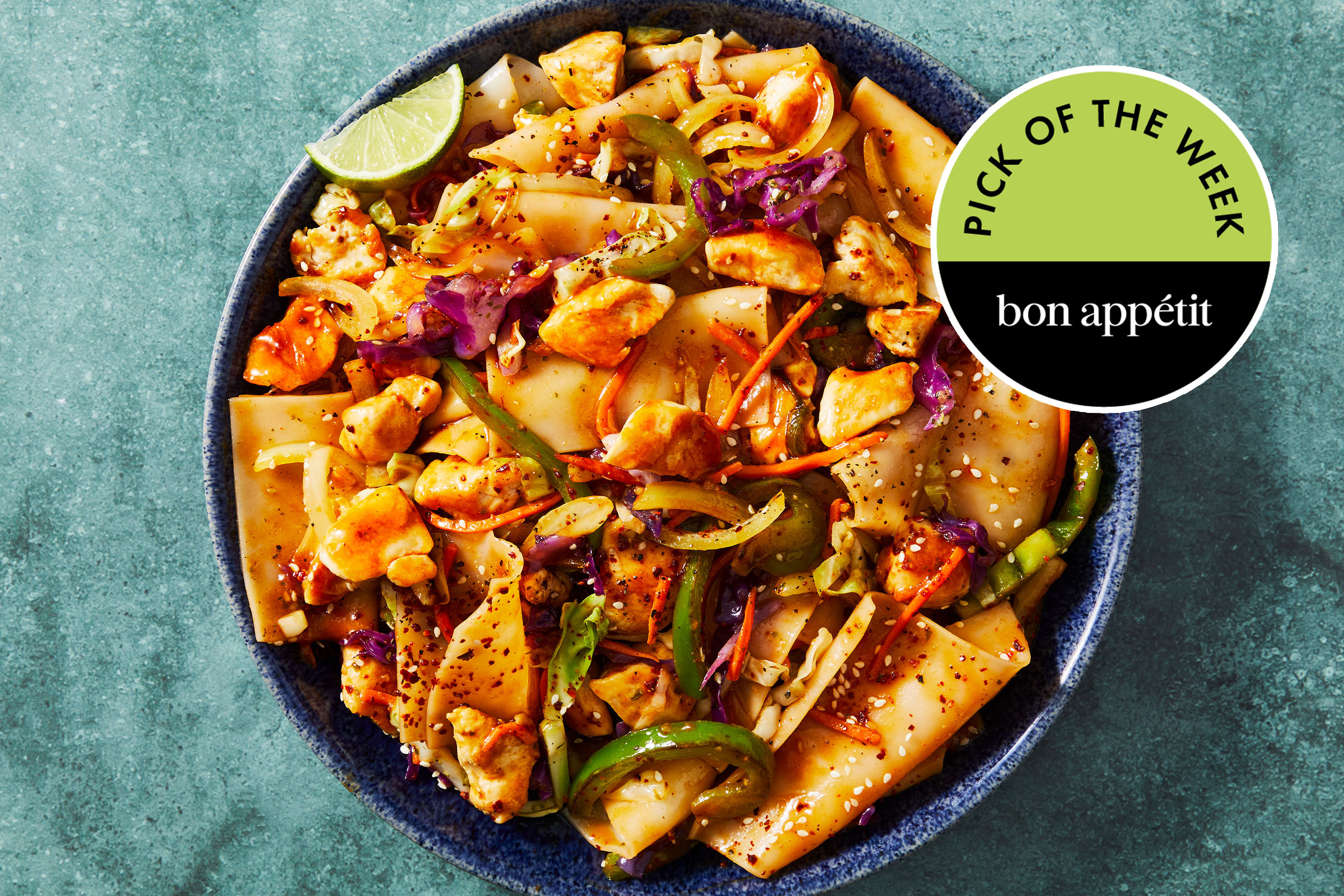 Sweet Chili Chicken Rice Noodle Stir-Fry