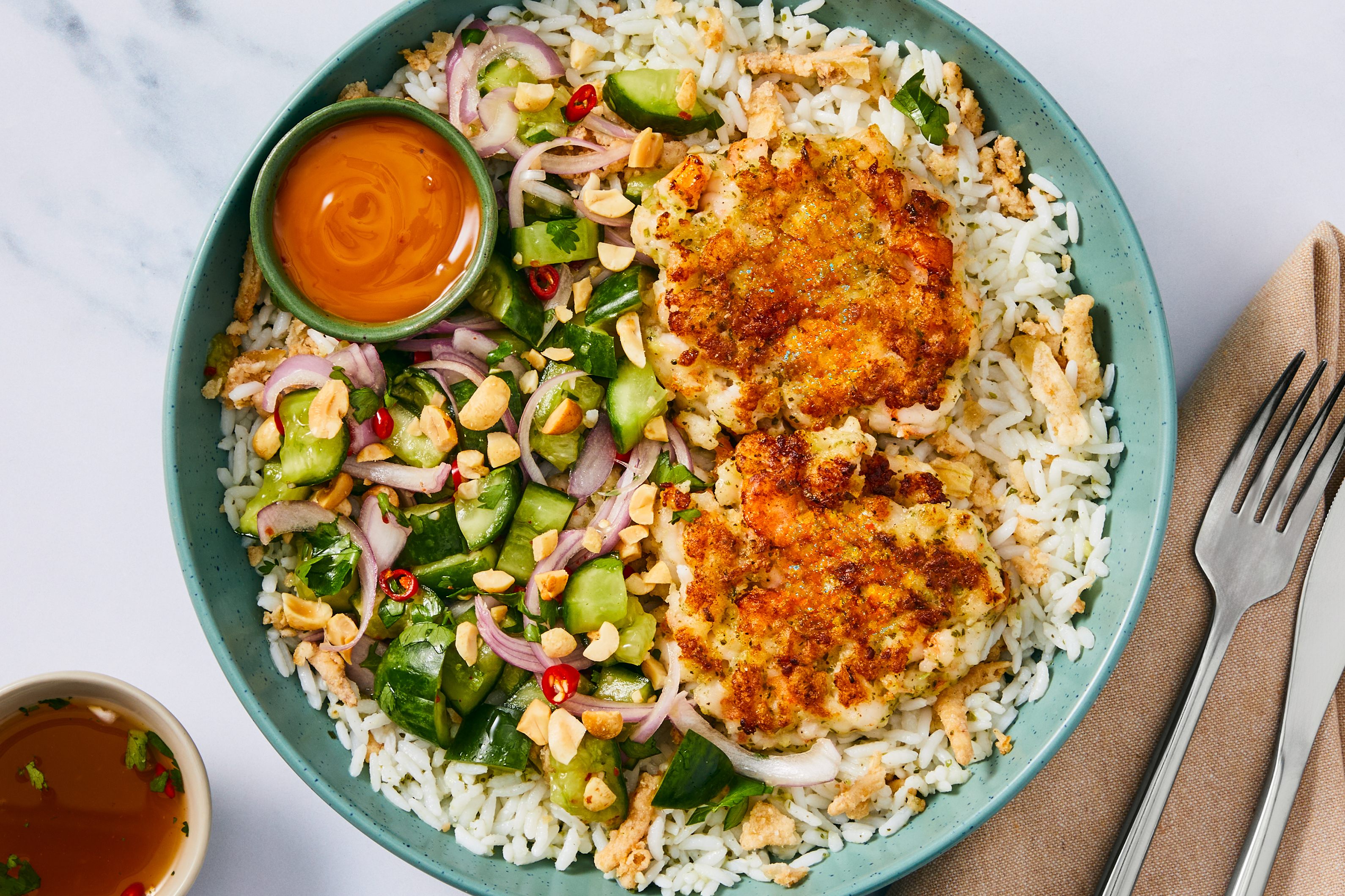 Shrimp Cakes with Spicy Mayo