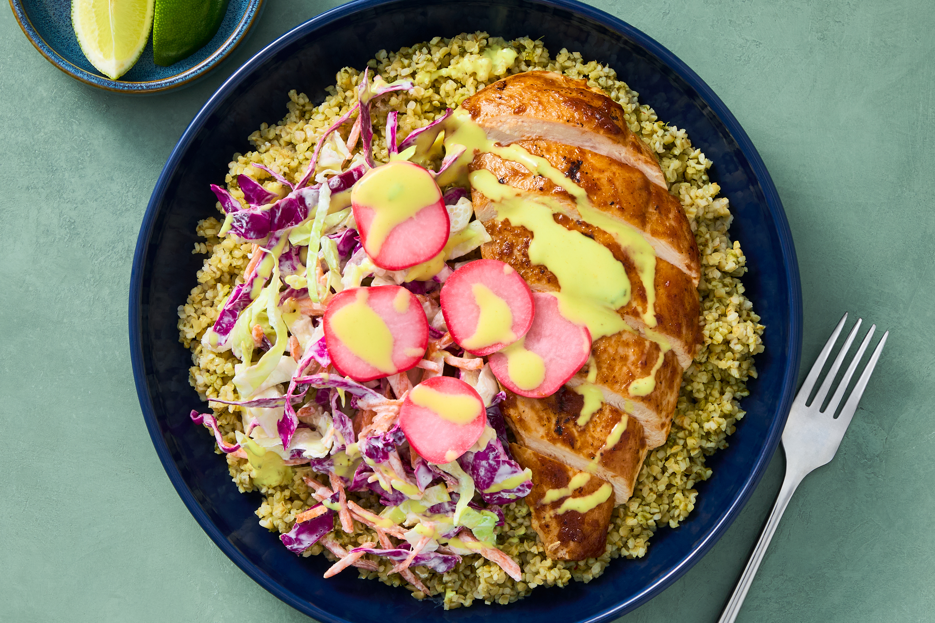 Chipotle Chicken & Chimichurri Bulgur Bowls