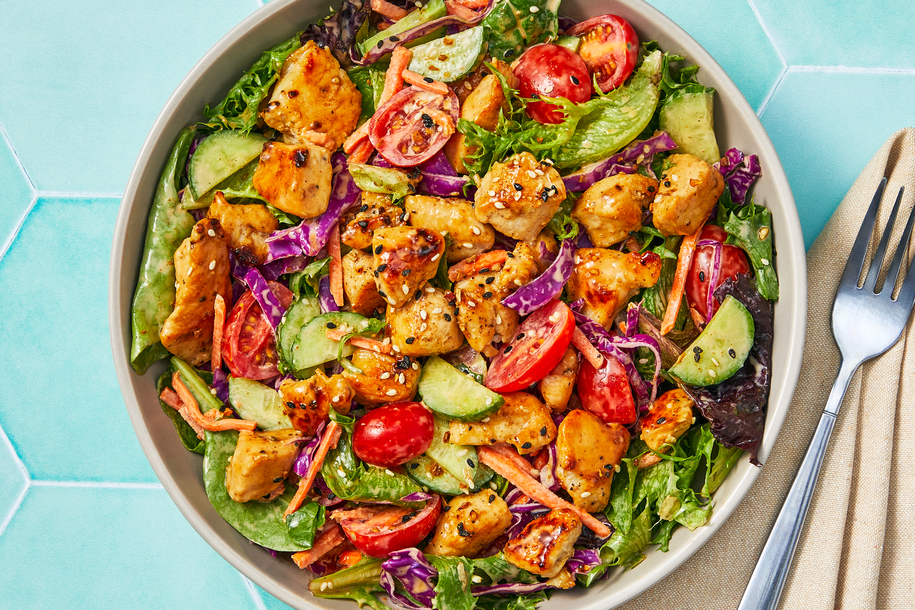 Sesame Ginger Crunch Chicken Salad