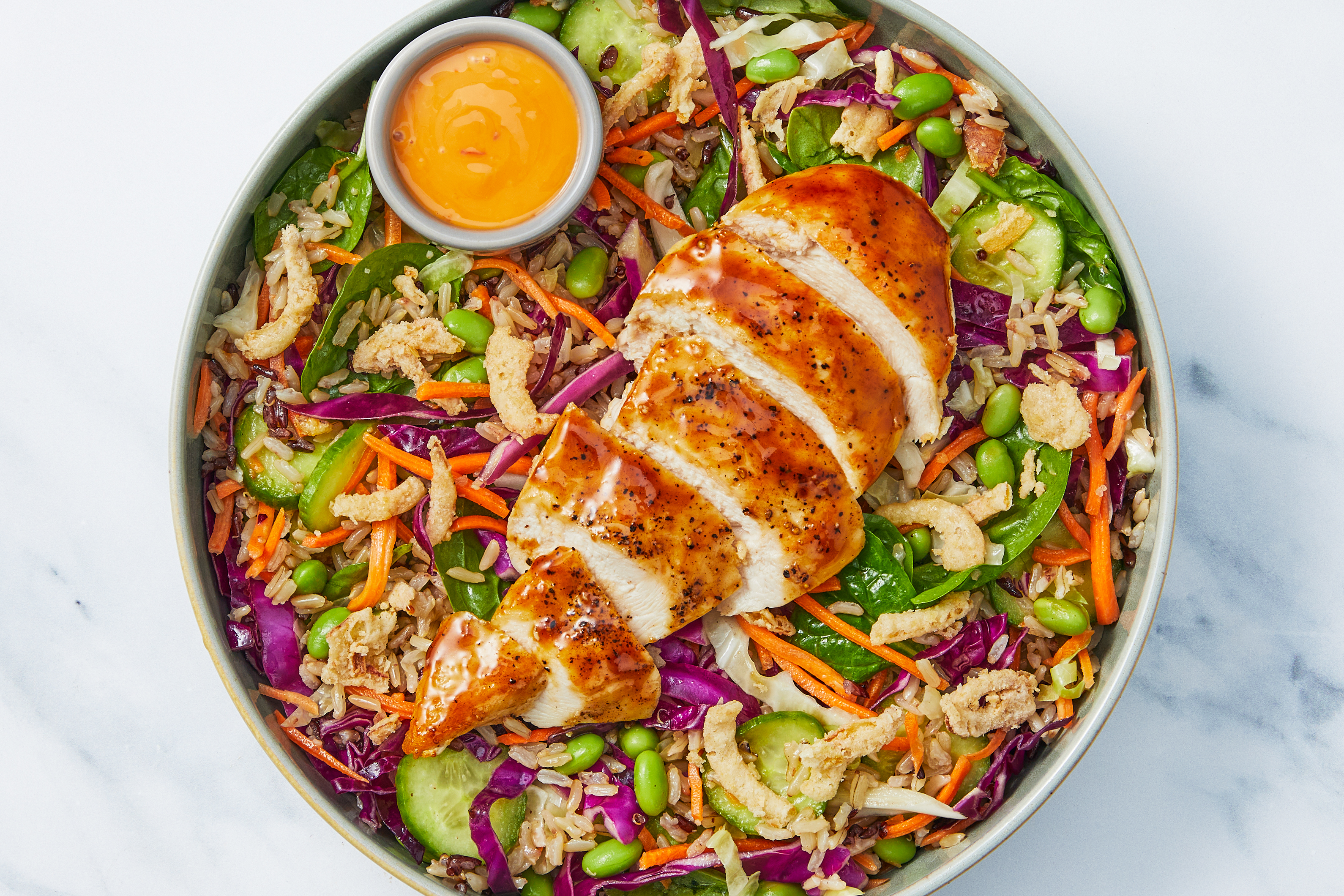 Sweet Soy Organic Chicken & Spinach Grain Bowls